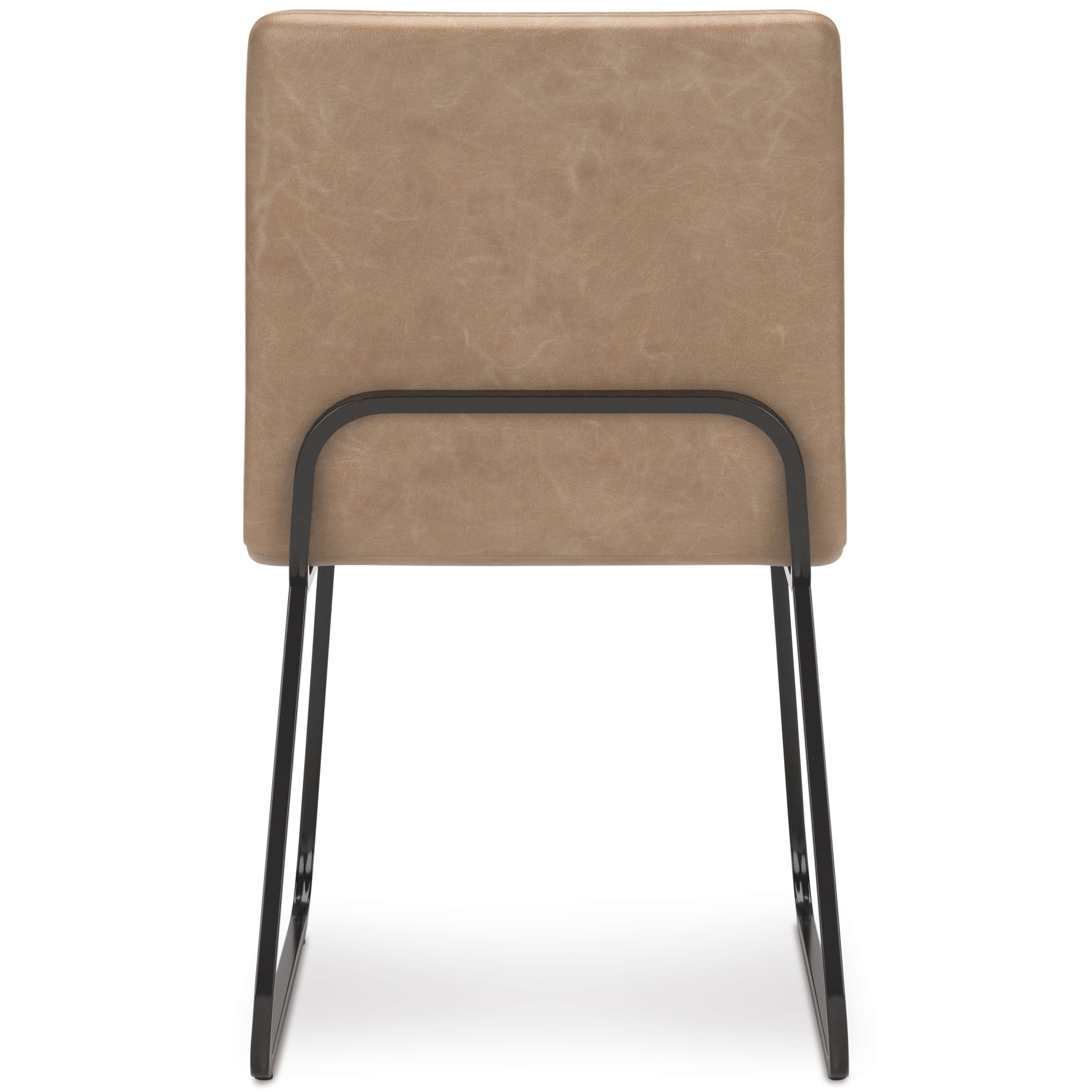 Pharwynn Industrial Faux Leather Dining Side Chair | Toast