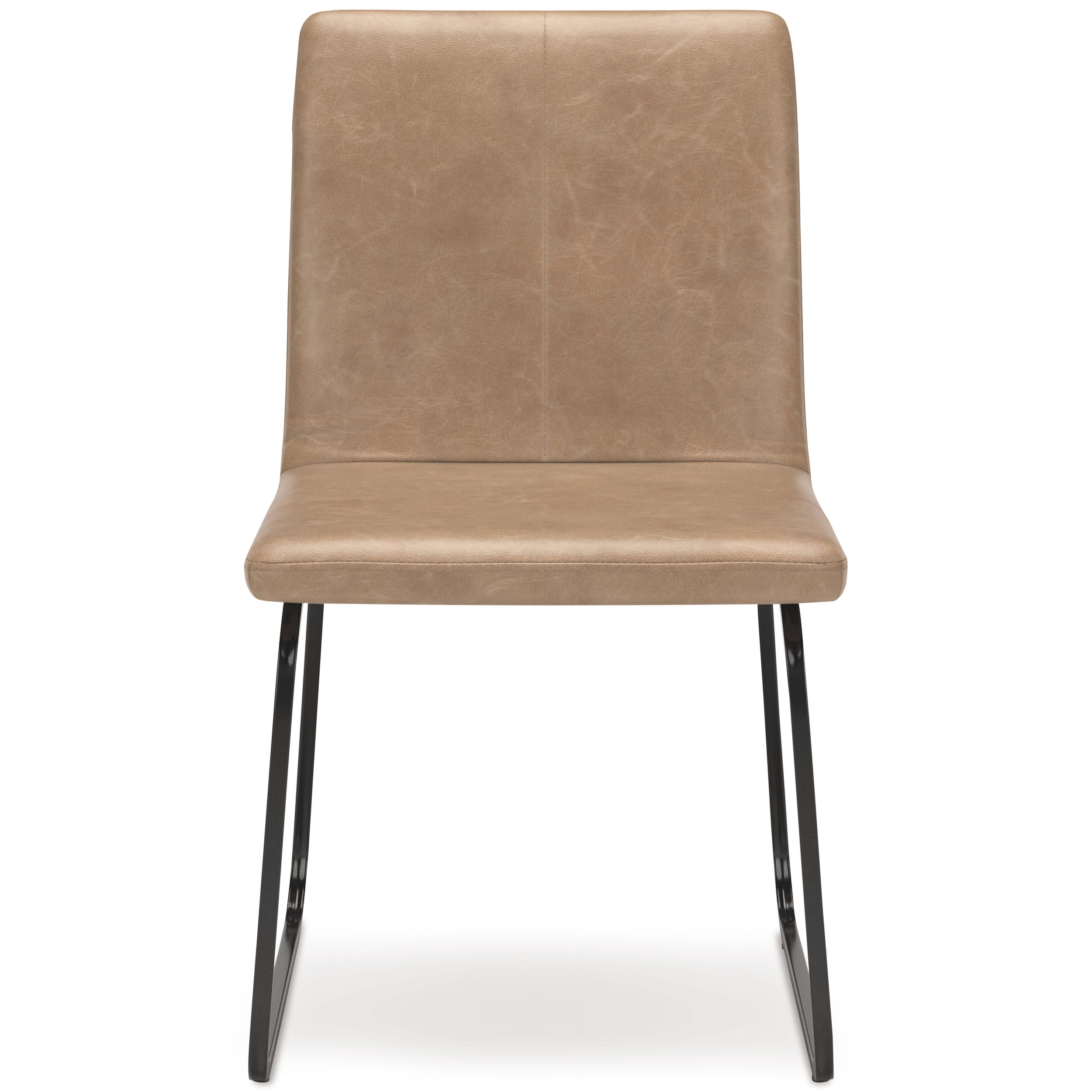 Pharwynn Industrial Faux Leather Dining Side Chair | Toast