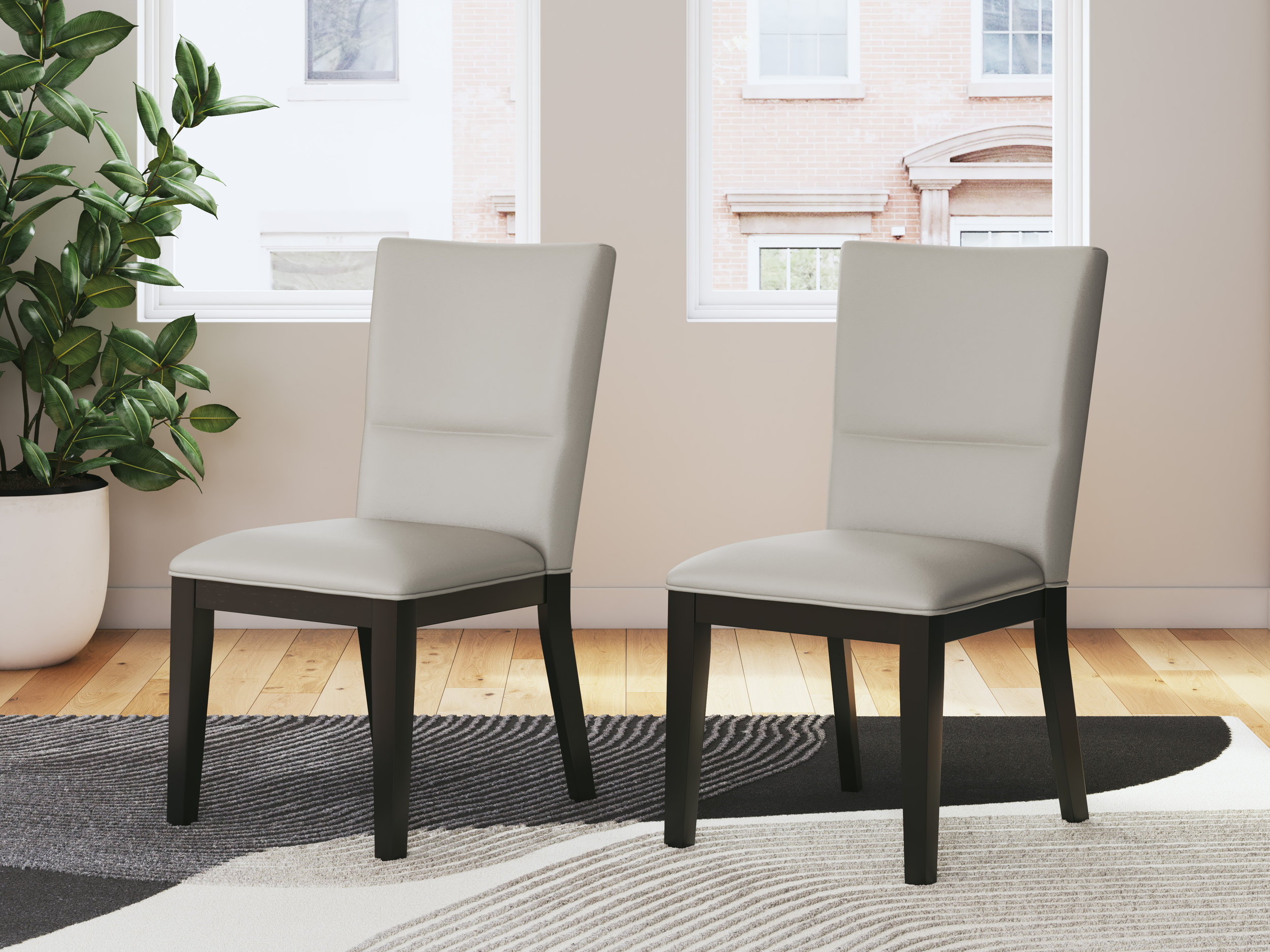 Glinari Round Wood/MDF Dining Room Set