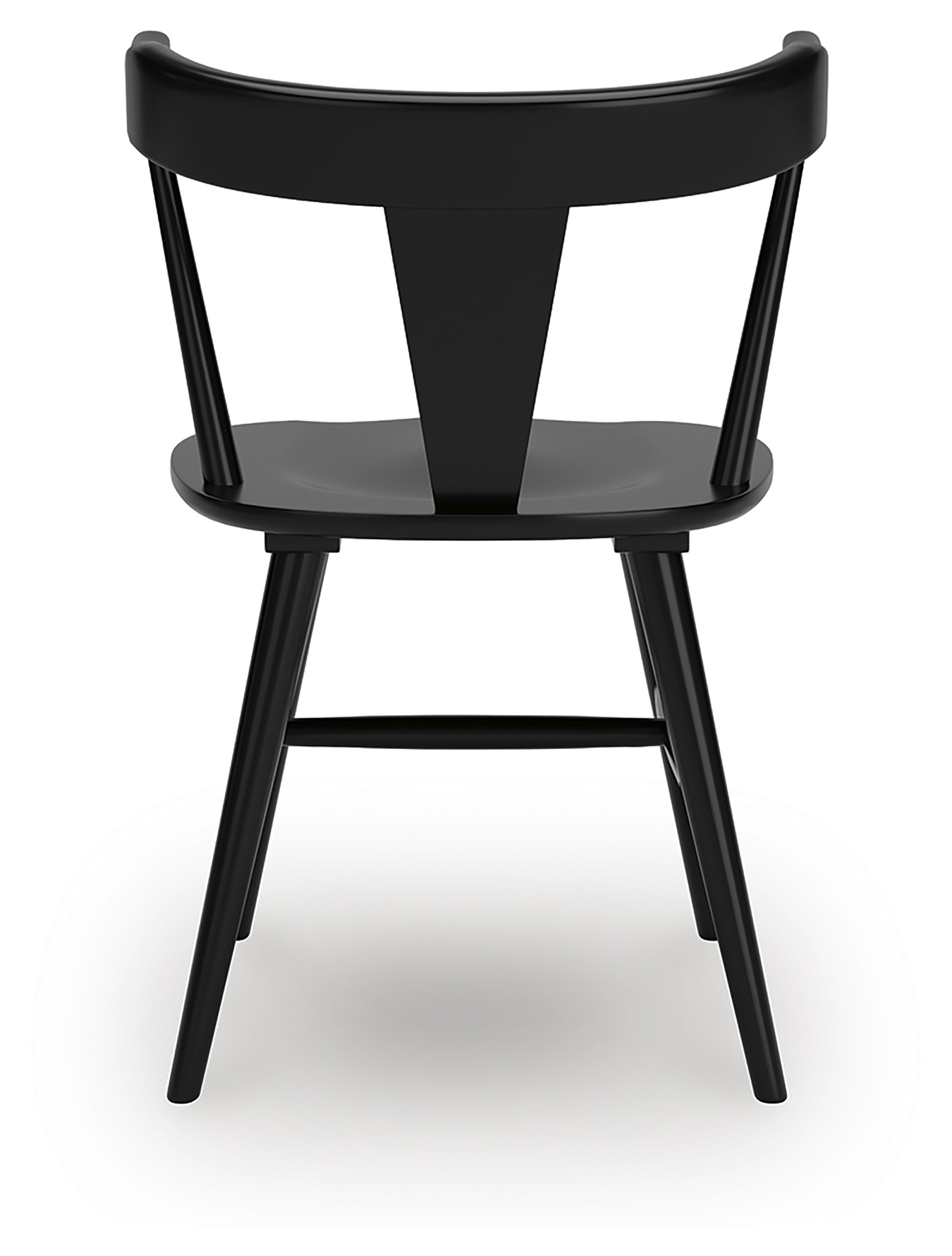 Gretlynn Spindle-Back Dining Side Chair | Classic Black Wood