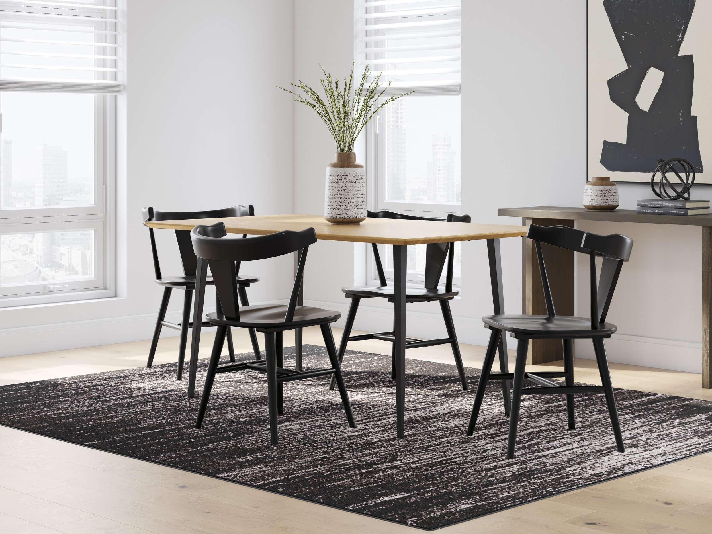 Gretlynn Rectangular Wood & Metal Dining Table | Ashley Furniture