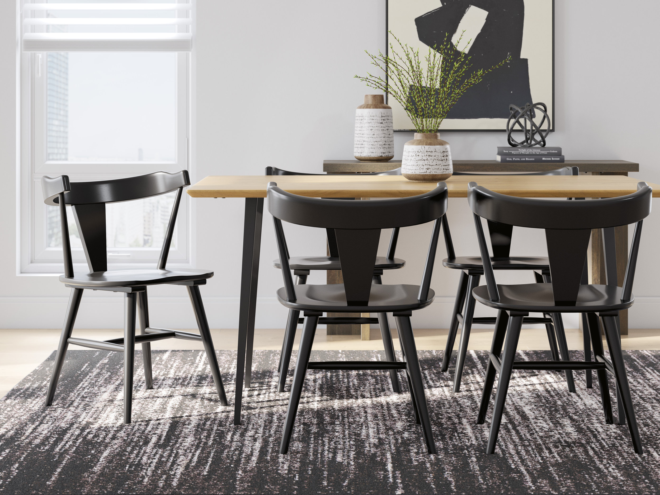 Gretlynn Rectangular Wood & Metal Dining Table | Ashley Furniture