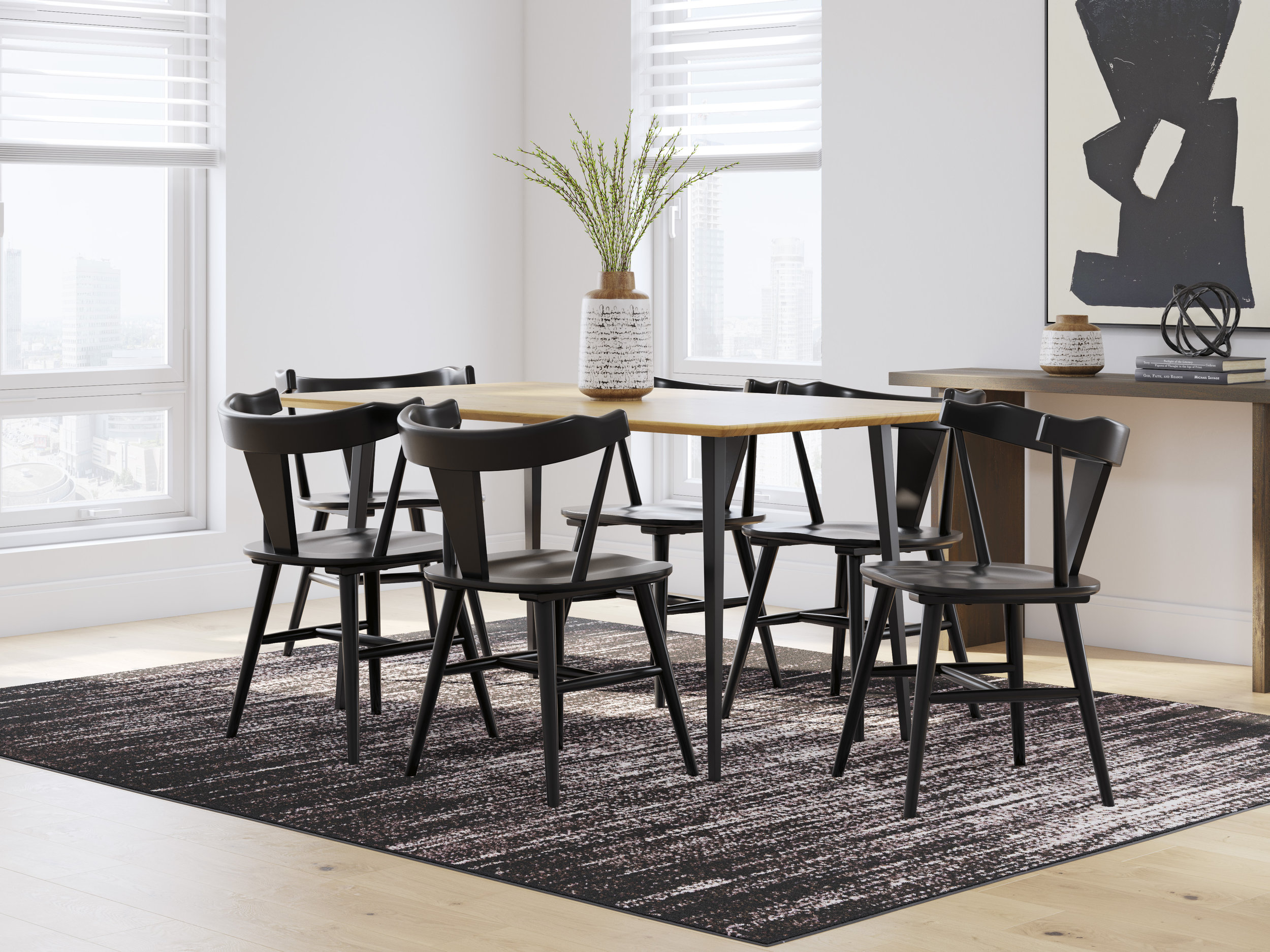 Gretlynn Rectangular Wood & Metal Dining Table | Ashley Furniture