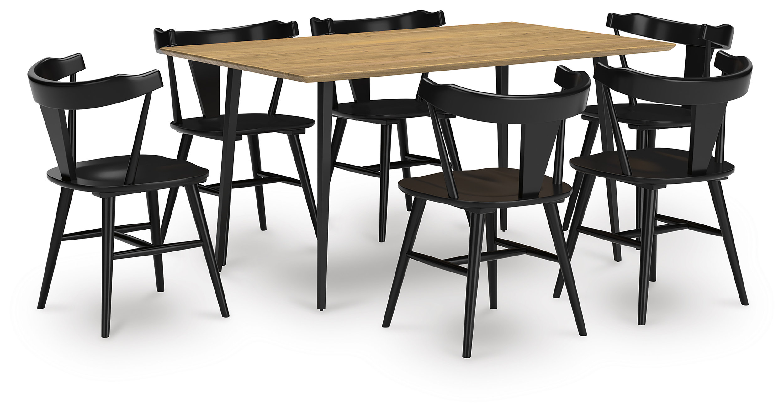 Gretlynn Rectangular Wood & Metal Dining Table | Ashley Furniture