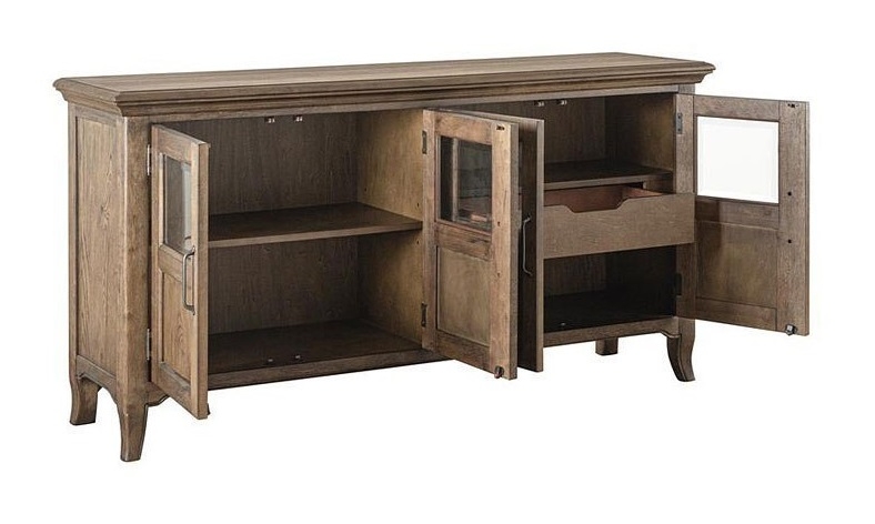 SM Roxbury Manor Wood/Glass Buffet w/4 Doors