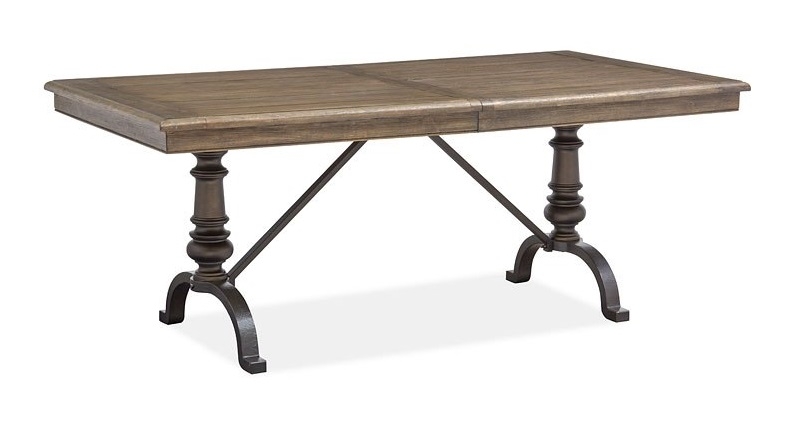 SM Roxbury Manor Wood/Metal Extendable Dining Room Set