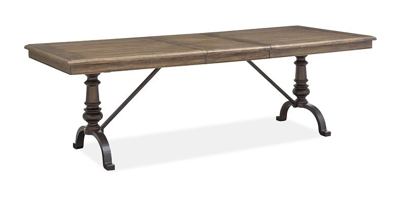 SM Roxbury Manor Wood/Metal Extendable Dining Room Set