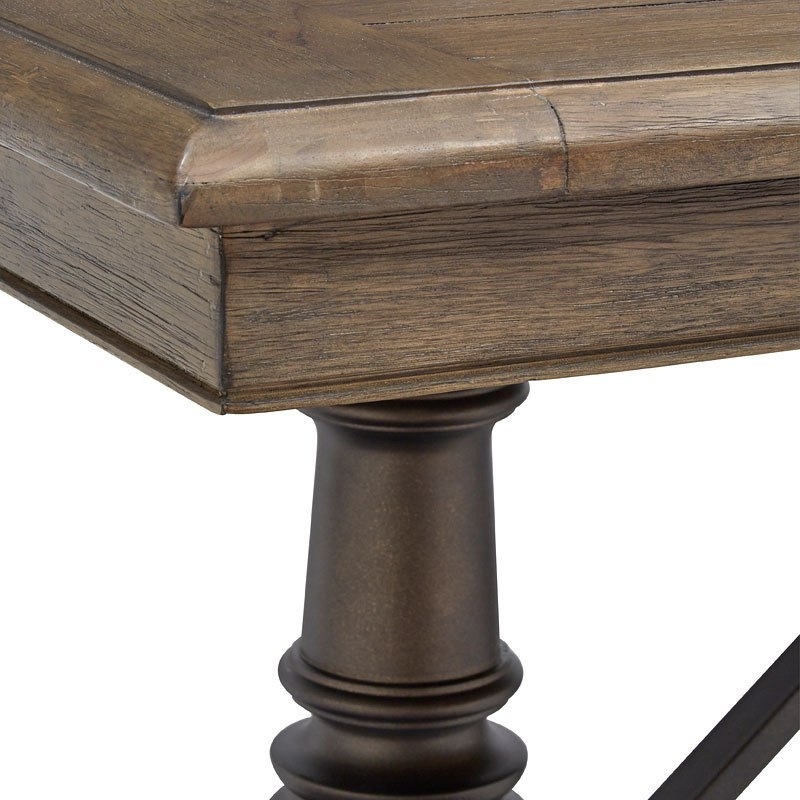 SM Roxbury Manor Wood/Metal Extendable Dining Room Set