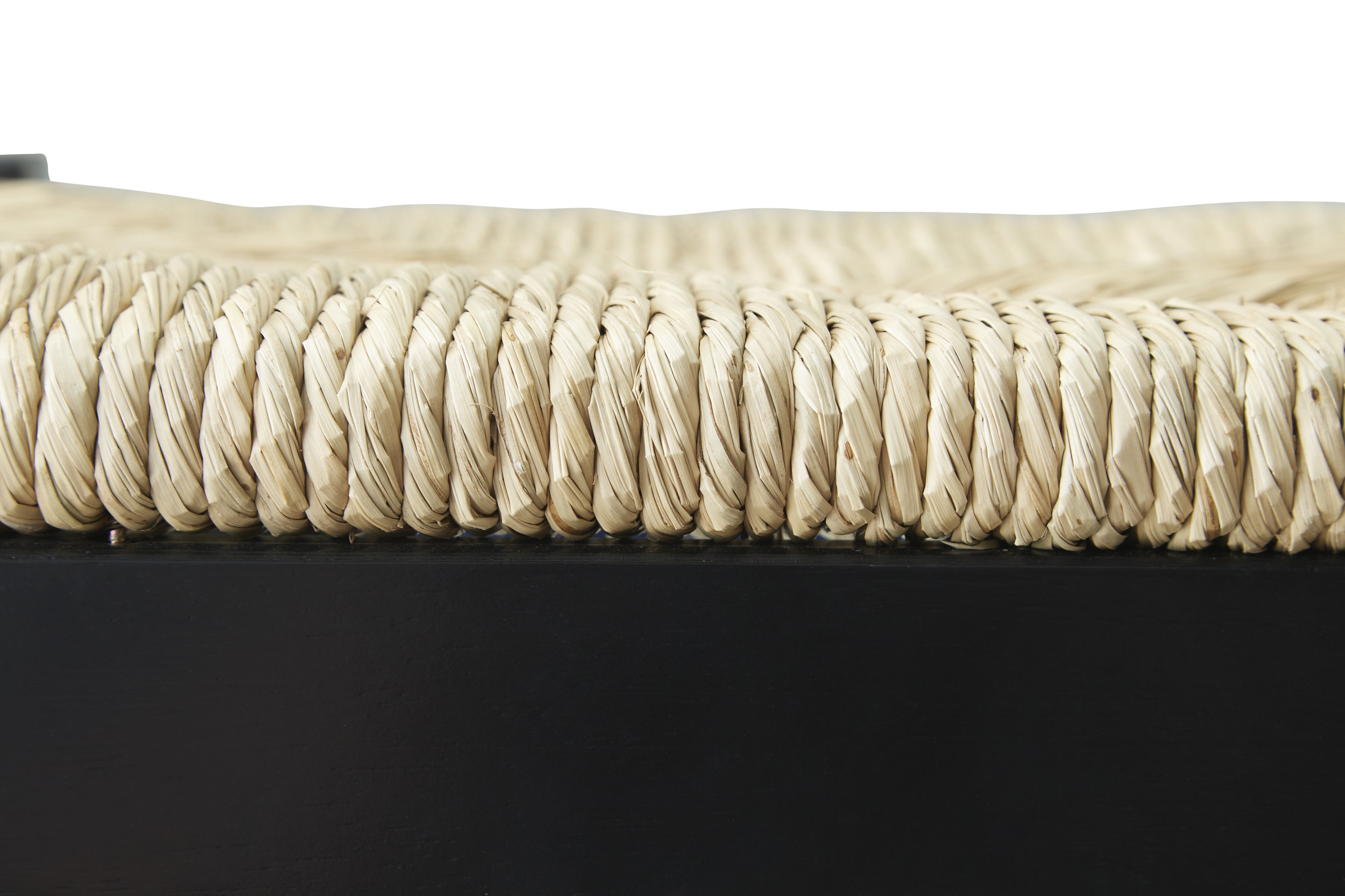 Mirimyn Hyacinth Stool - Woven Counter Height Wood Stool | Sohomod
