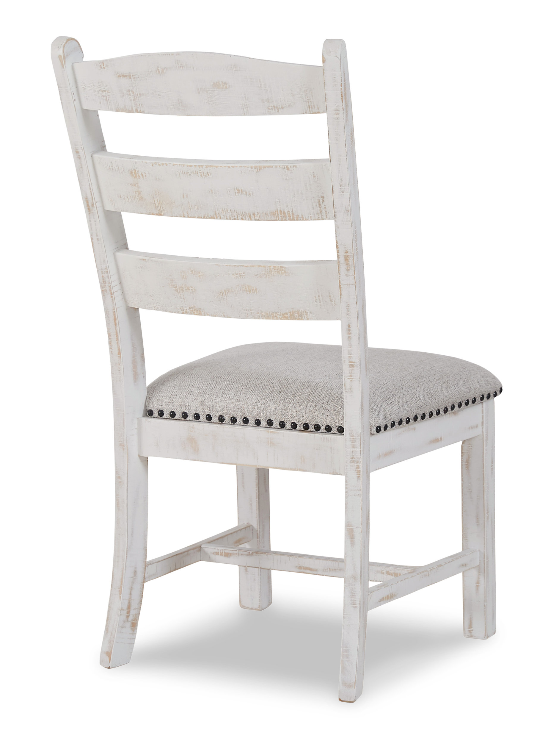Valebeck Cottage-Chic Ladderback Dining Chair | Vintage White