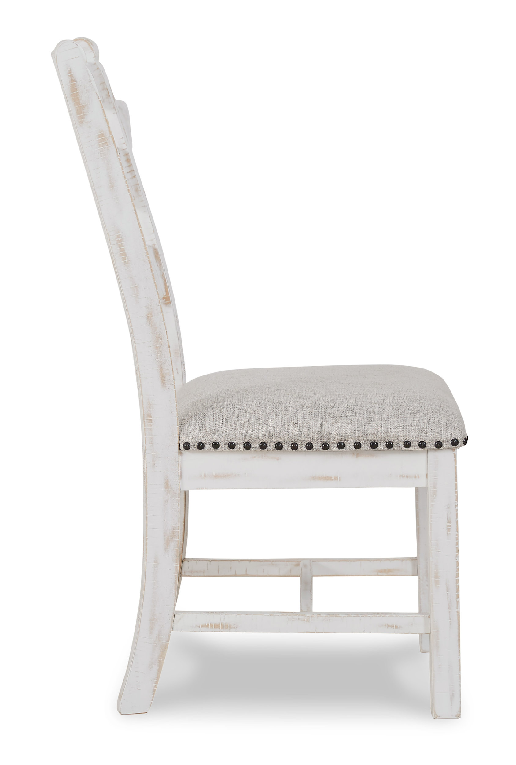 Valebeck Cottage-Chic Ladderback Dining Chair | Vintage White