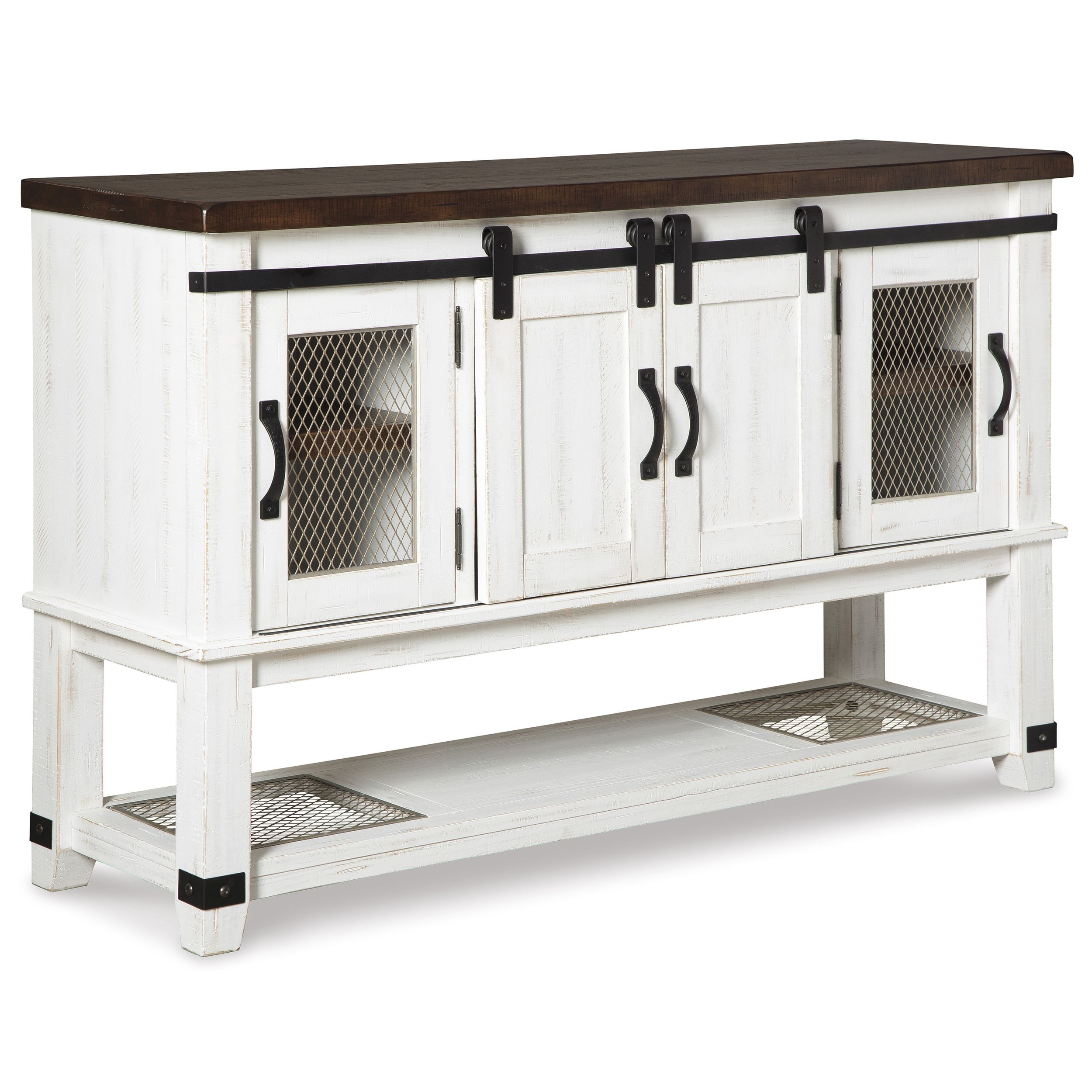 Valebeck Rectangular Dining Set - White & Brown | Ashley