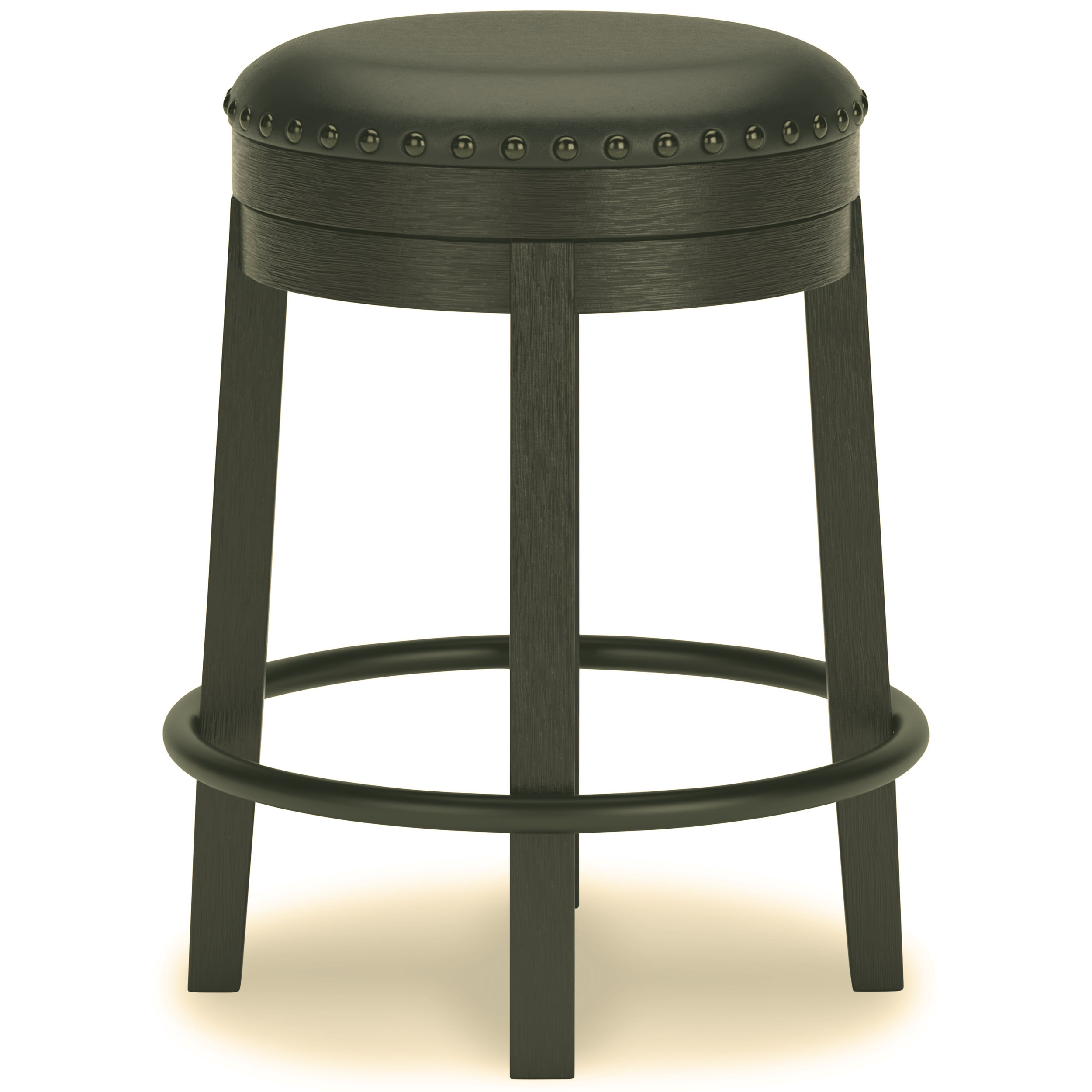 Valebeck Wood/Metal/Polyester UPH Swivel Stool