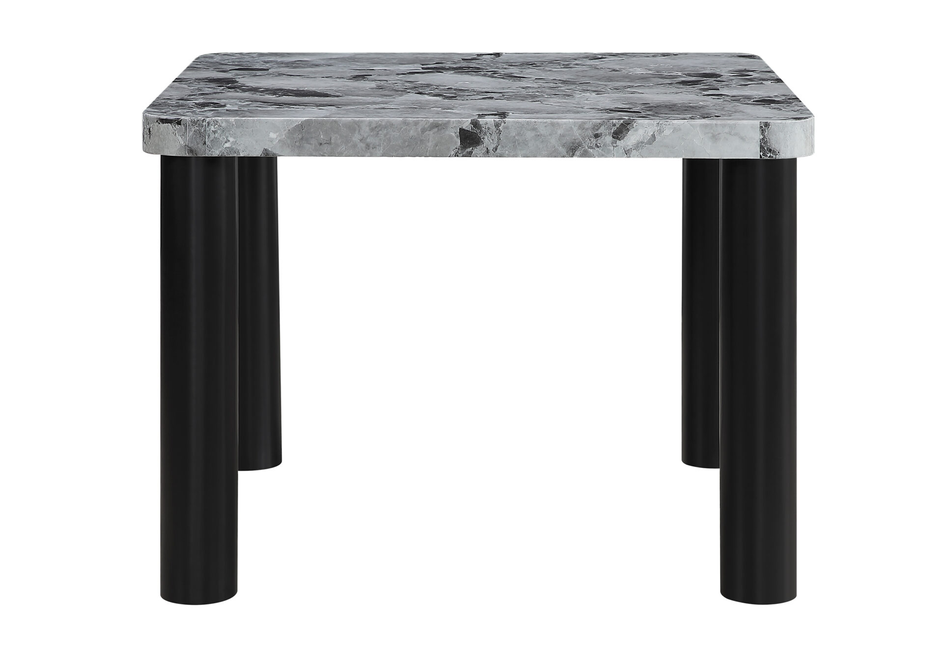 D5473 Faux Marble Square Bar Table Set with D06 Barstools