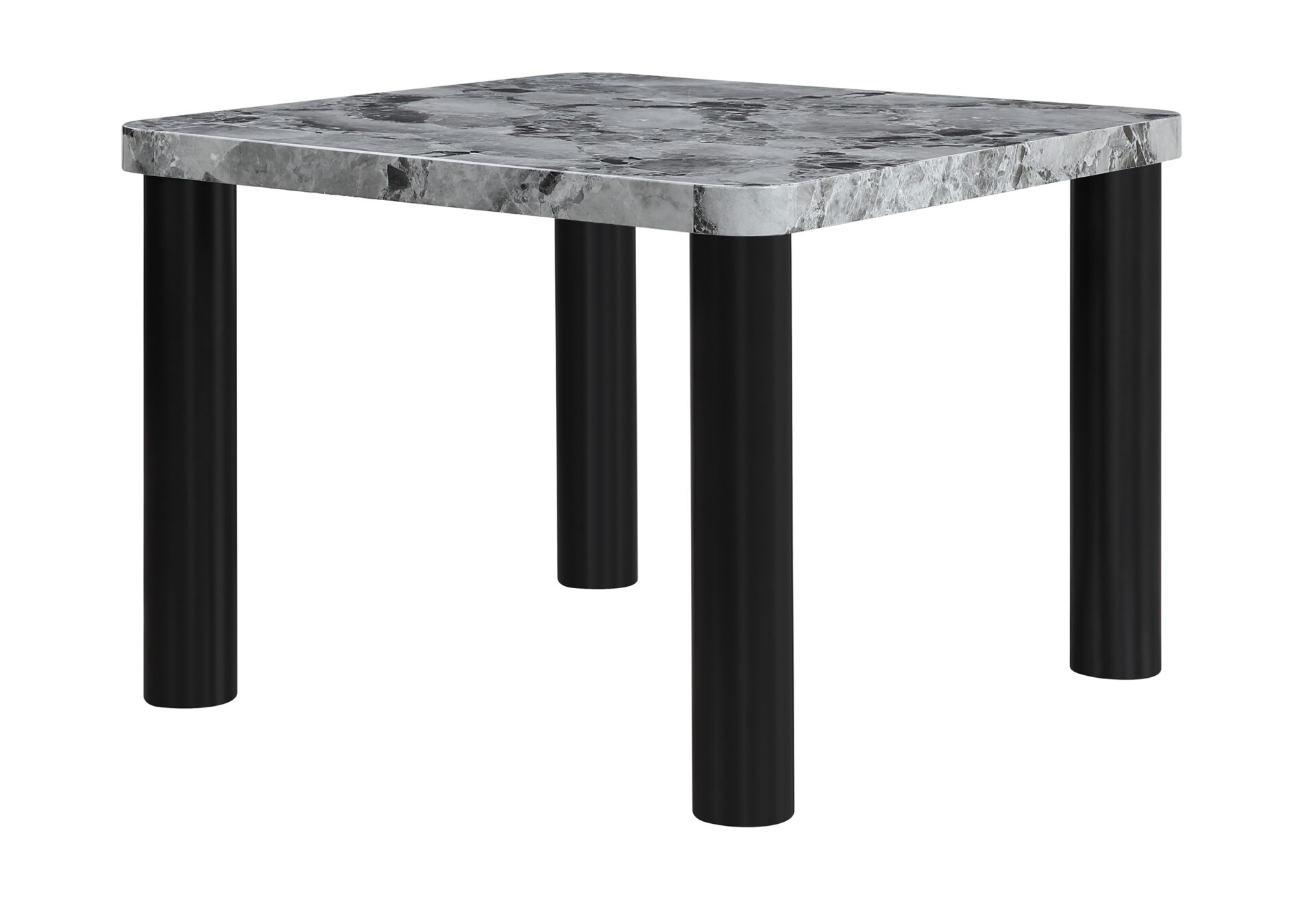 D5473 Faux Marble Square Bar Table Set with D06 Barstools