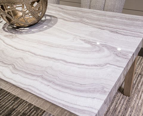 Larawyn Wood Dining Set - Bisque Finish | Ashley Furniture