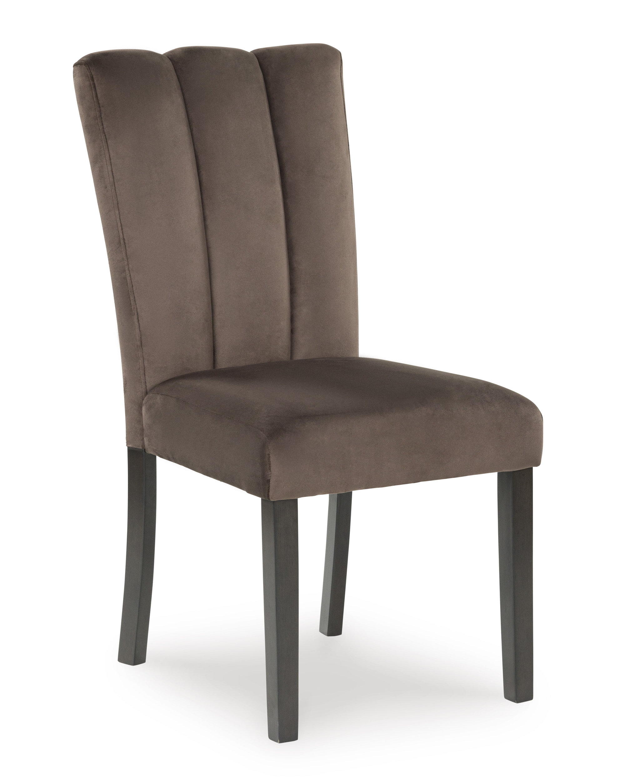 Jeshina Upholstered Dining Side Chair | Mocha Wood Finish