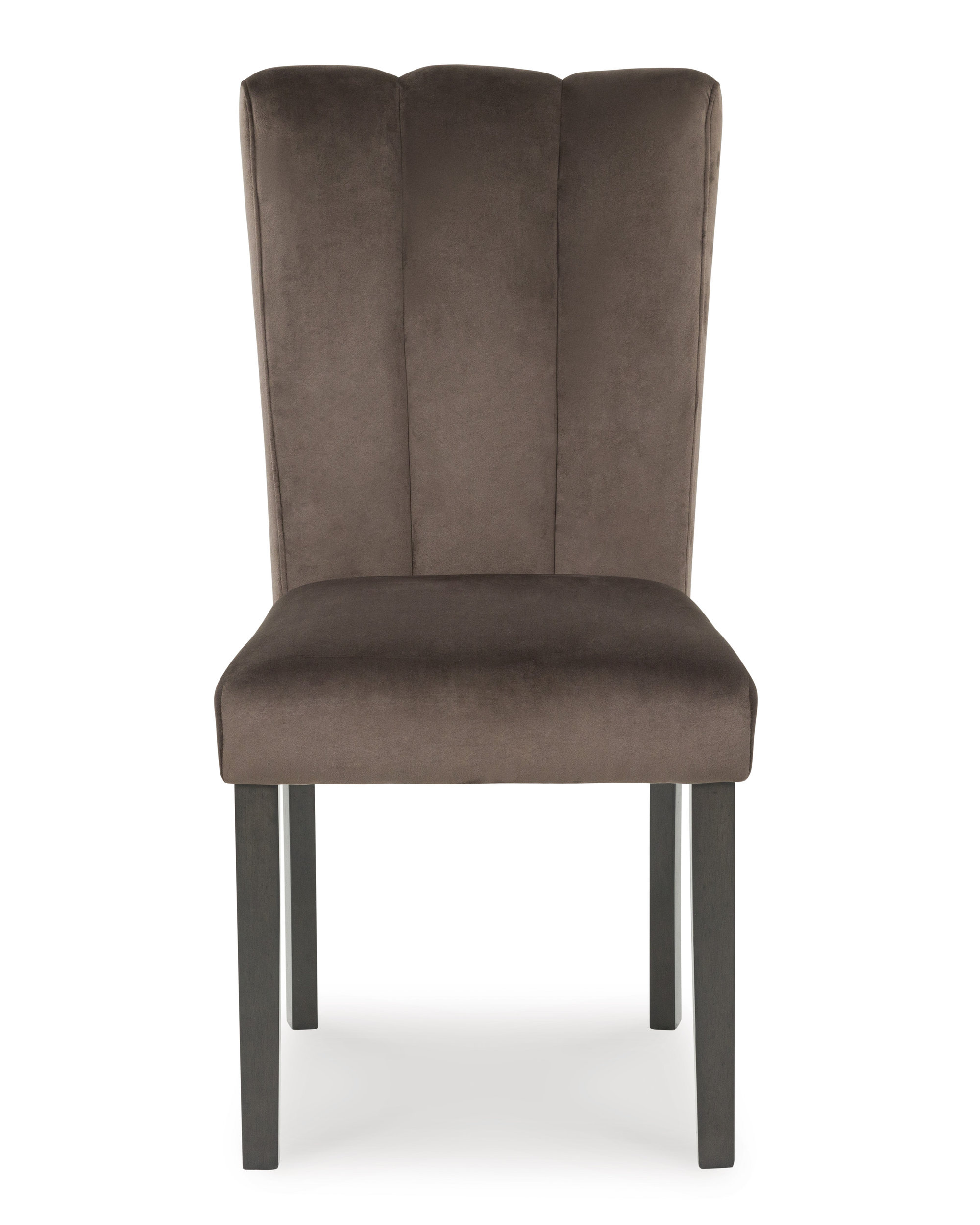 Jeshina Upholstered Dining Side Chair | Mocha Wood Finish