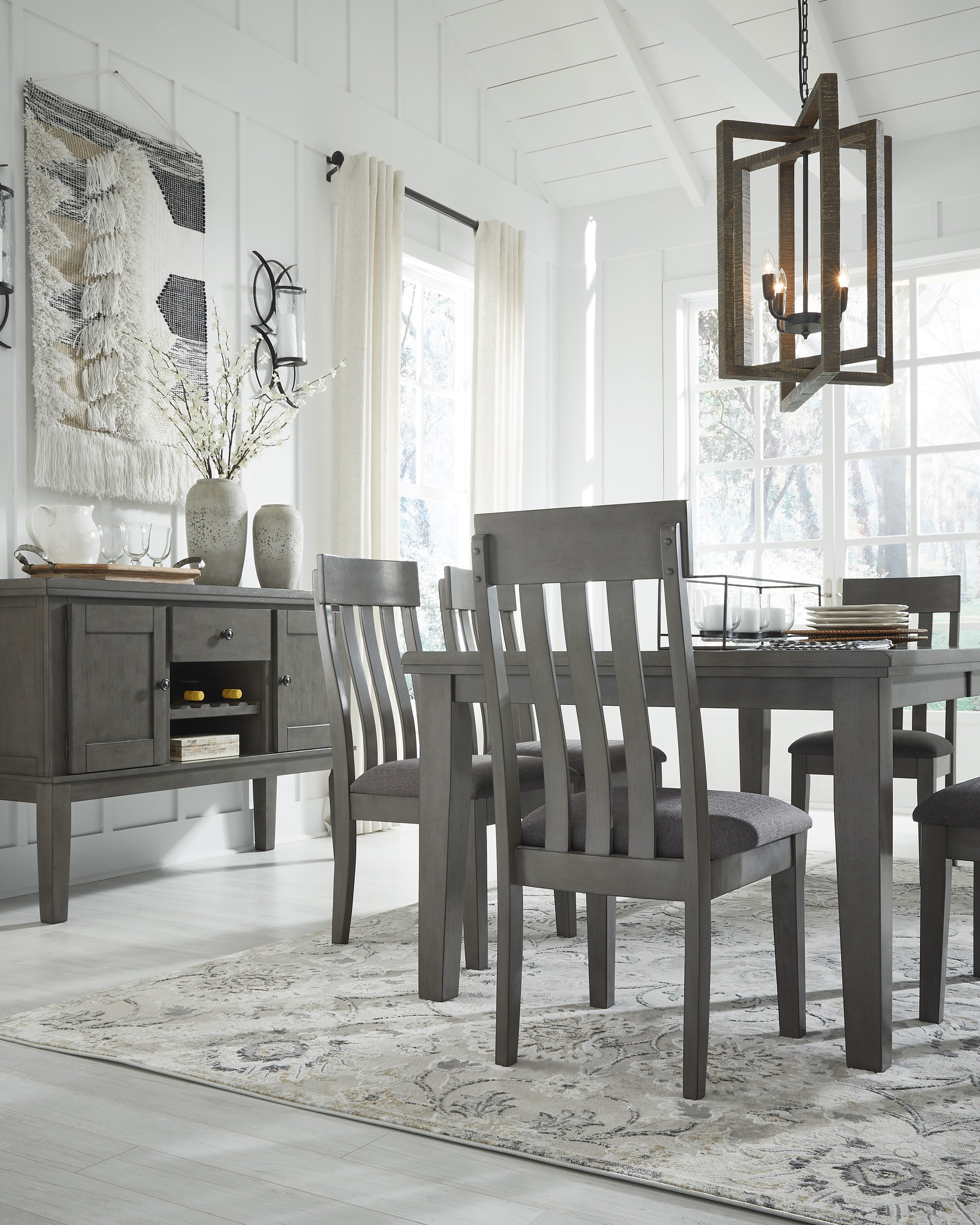 Hallanden Butterfly Extendable Dining Set - Gray | Ashley