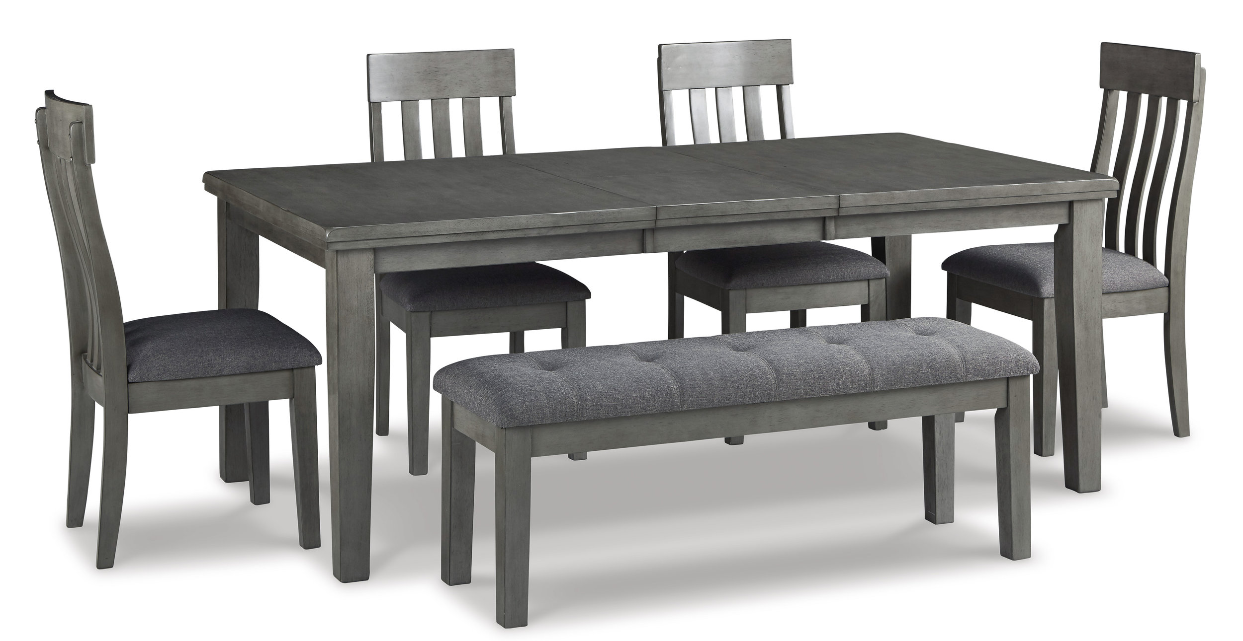 Hallanden Gray Butterfly Extendable Wood Dining Table | Ashley
