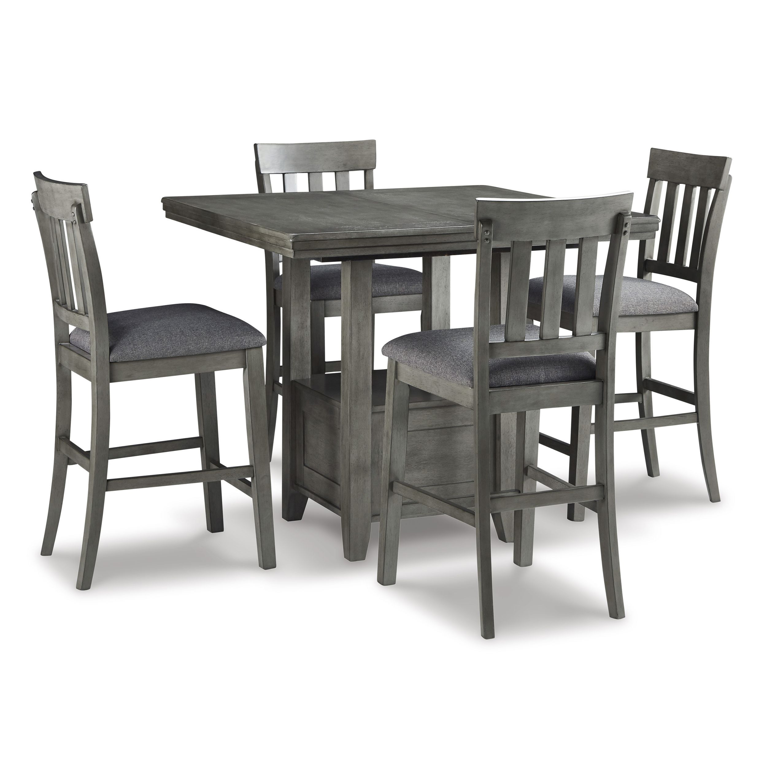 Hallanden Rectangular Wood Extendable Counter Height Dining Table