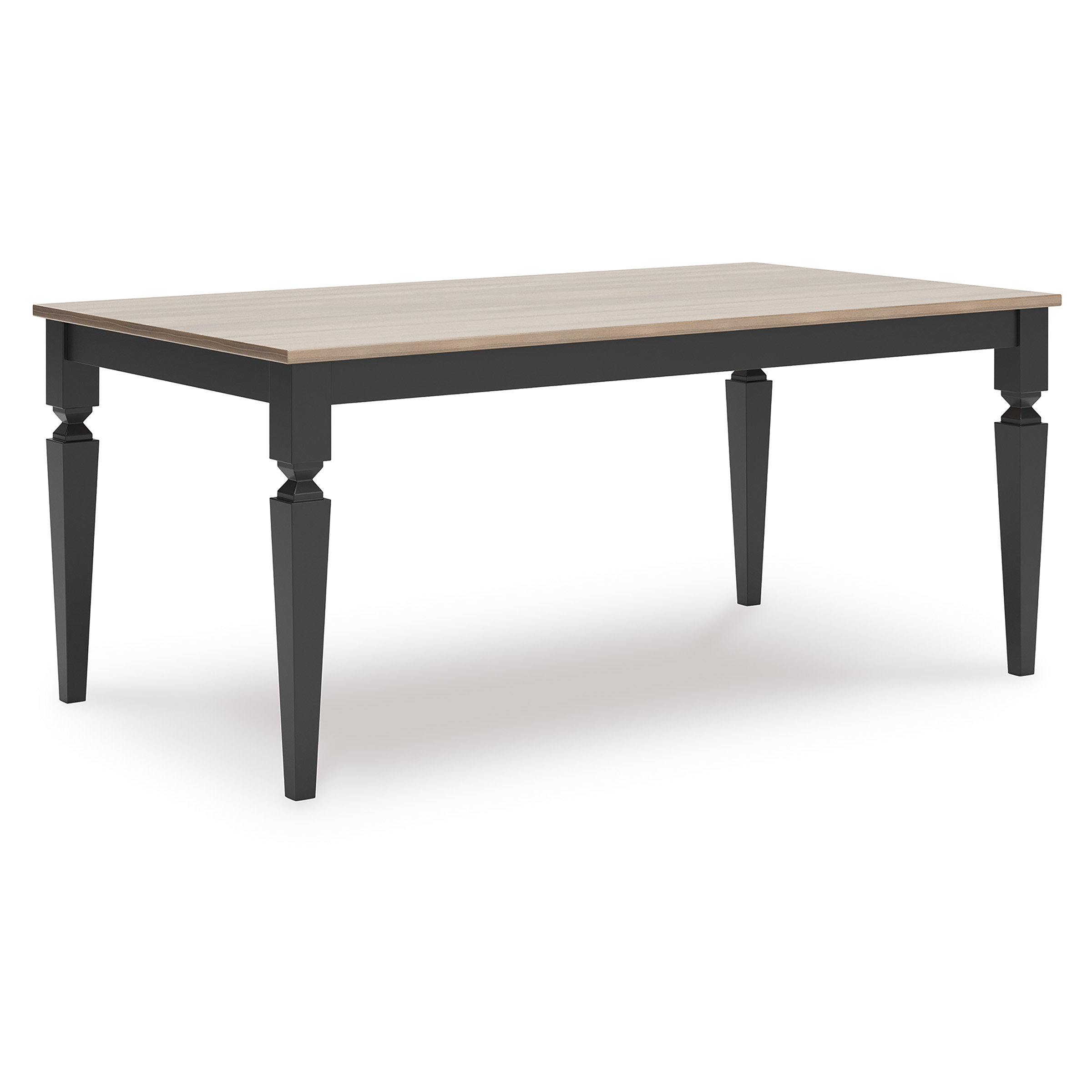Brenkerton Two-Tone Dining Room Set | Grayish-Brown & Black