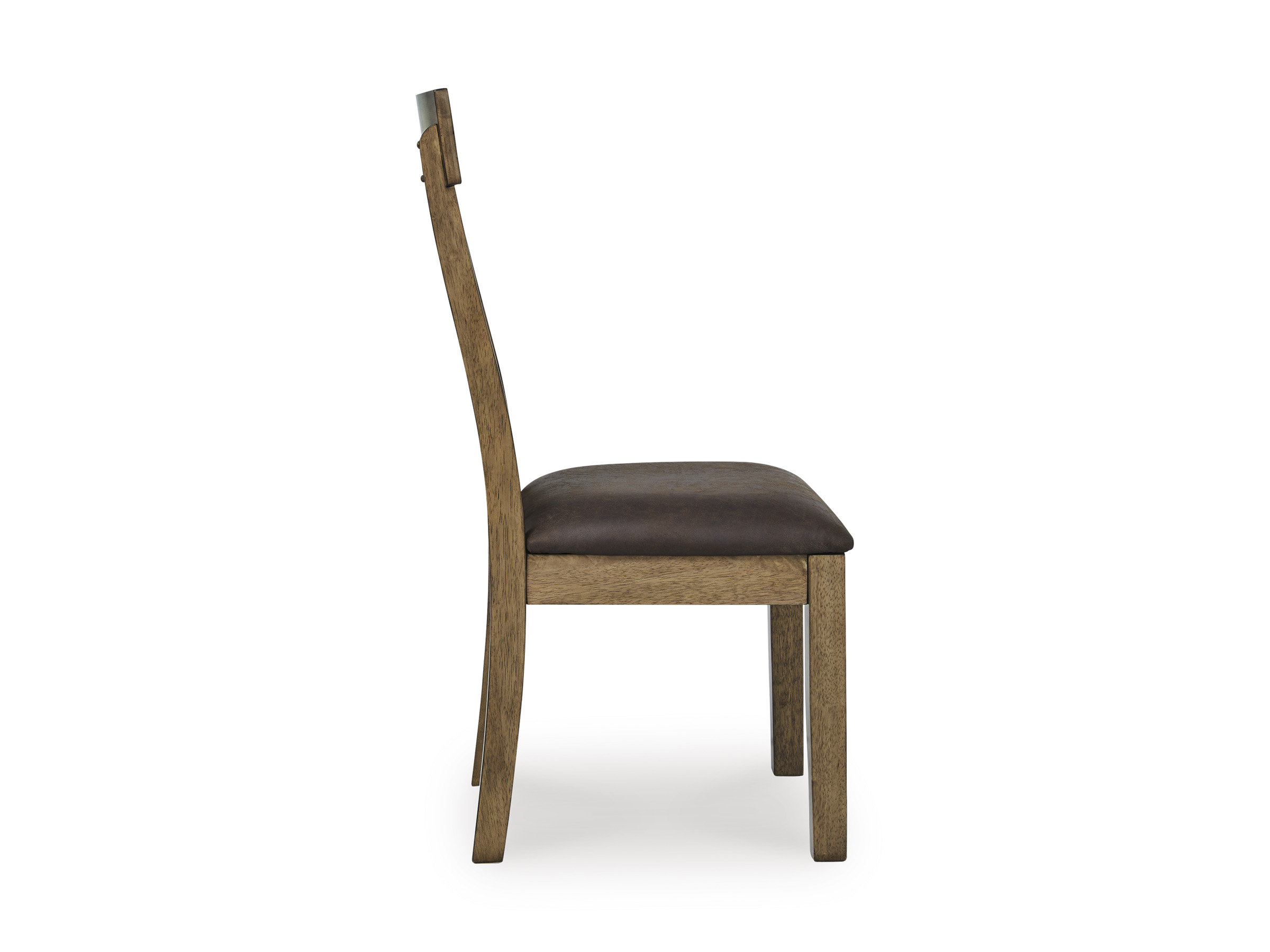 Urbinforte Faux Leather Dining Side Chair | Modern Wood Seating