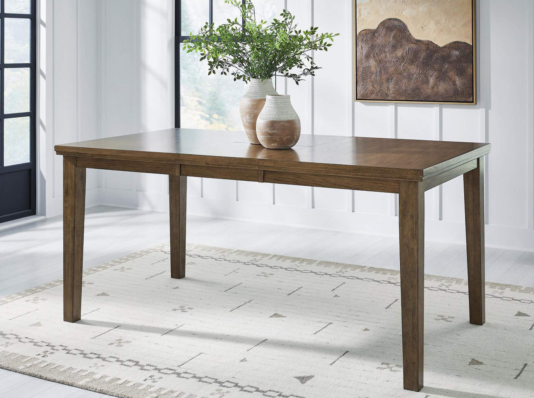 Urbinforte Butterfly Extendable Counter Table - Light Brown Wood | Sohomod