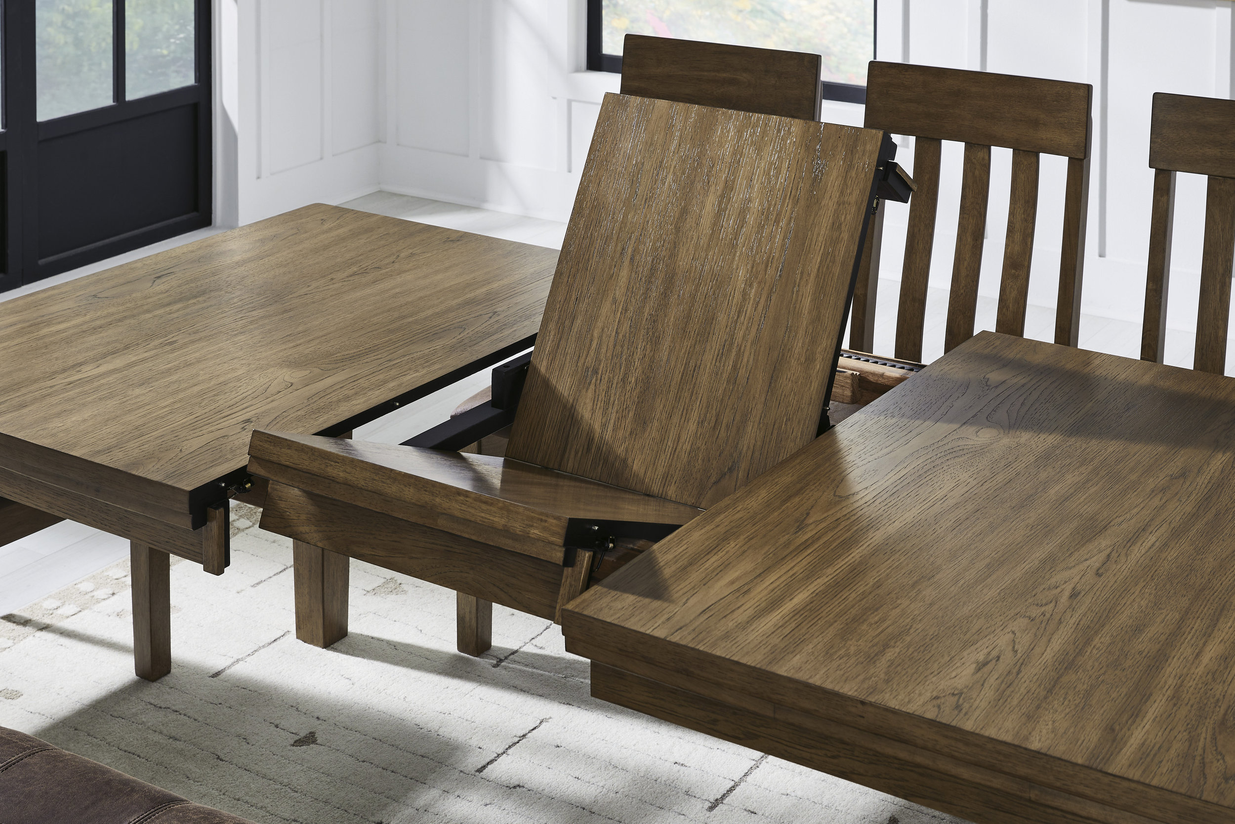 Urbinforte Butterfly Extendable Dining Set - Light Brown | Ashley