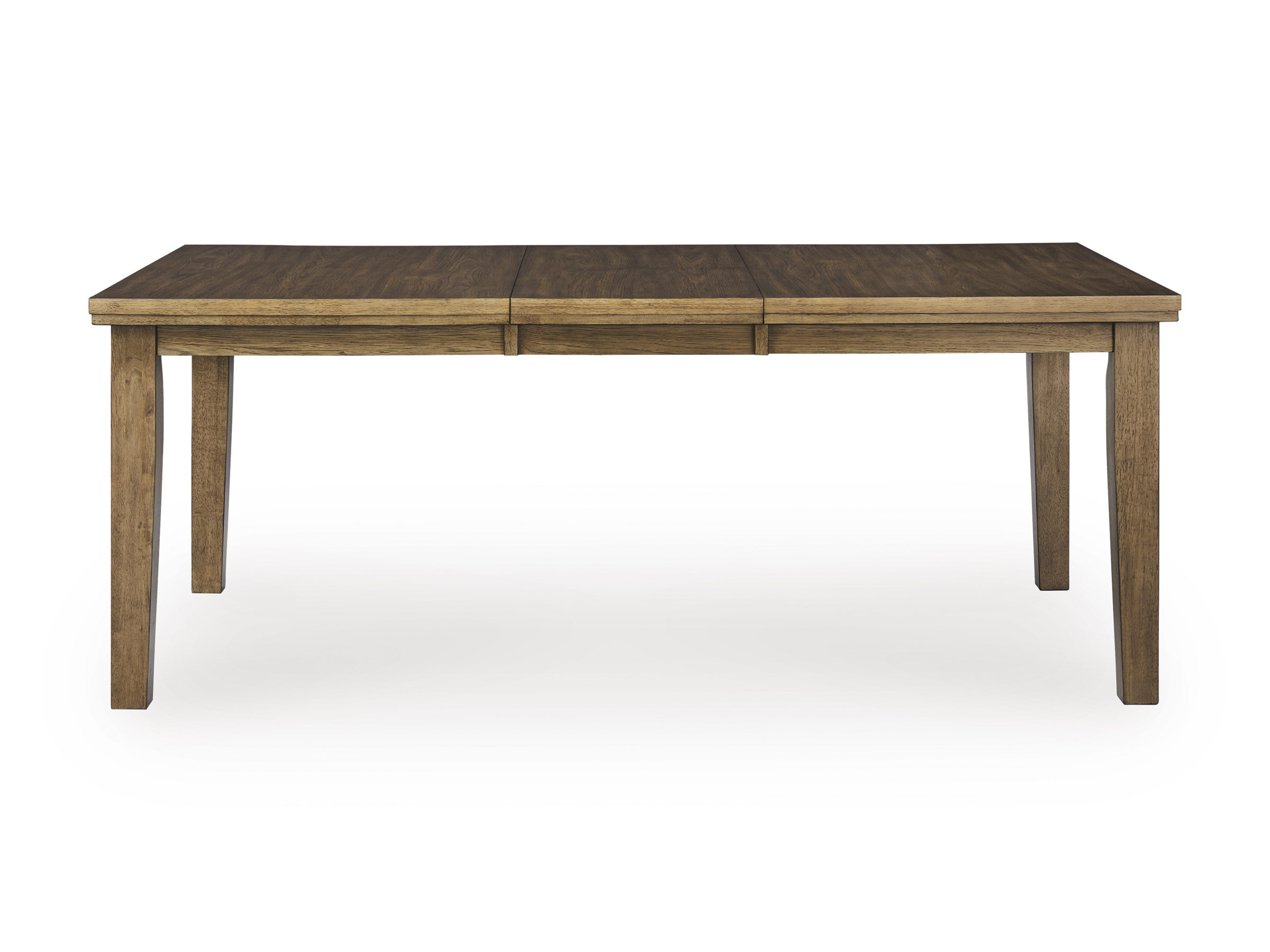 Urbinforte Light Brown Wood Butterfly Extendable Dining Table