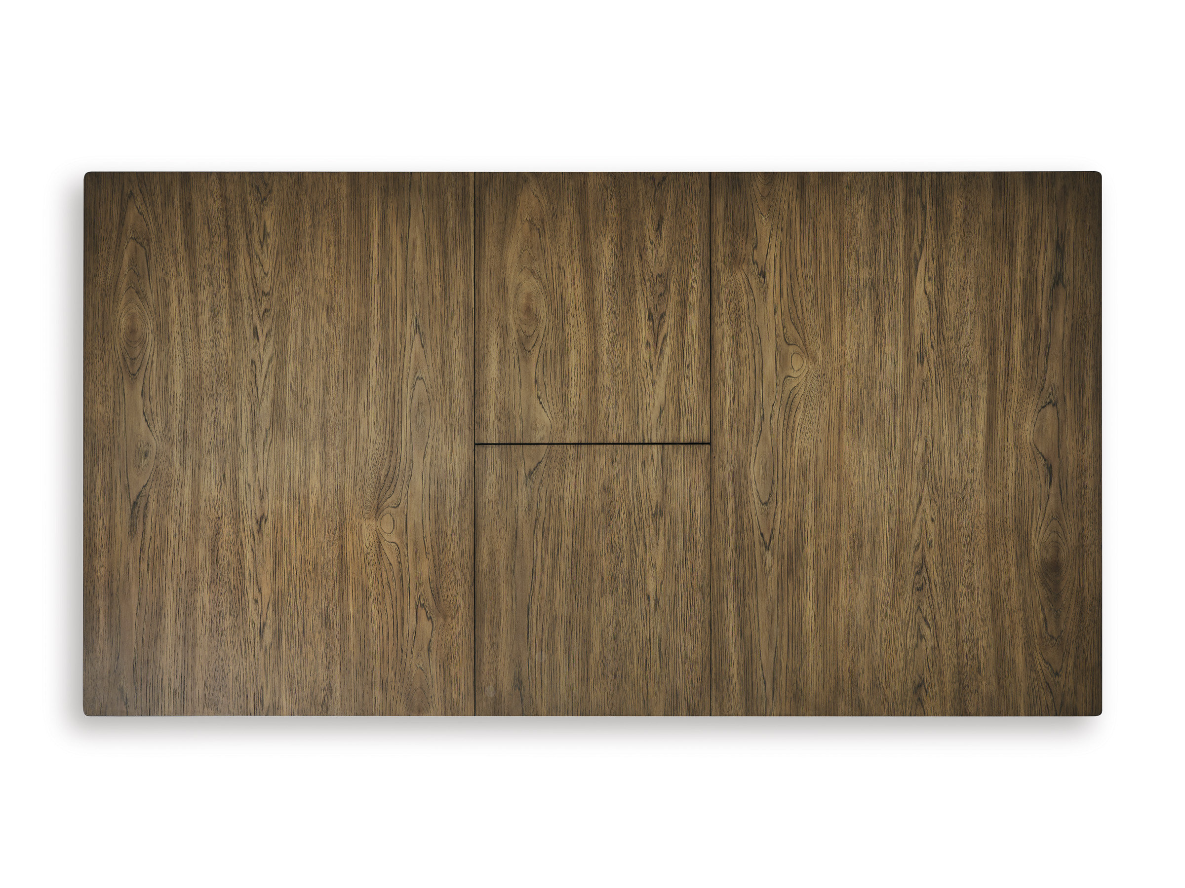 Urbinforte Light Brown Wood Butterfly Extendable Dining Table