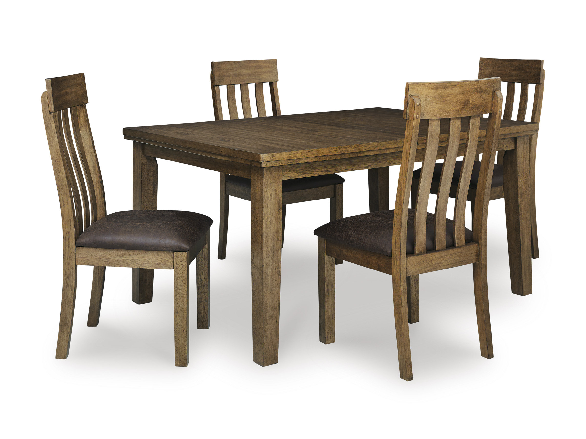 Urbinforte Butterfly Extendable Dining Set - Light Brown | Ashley