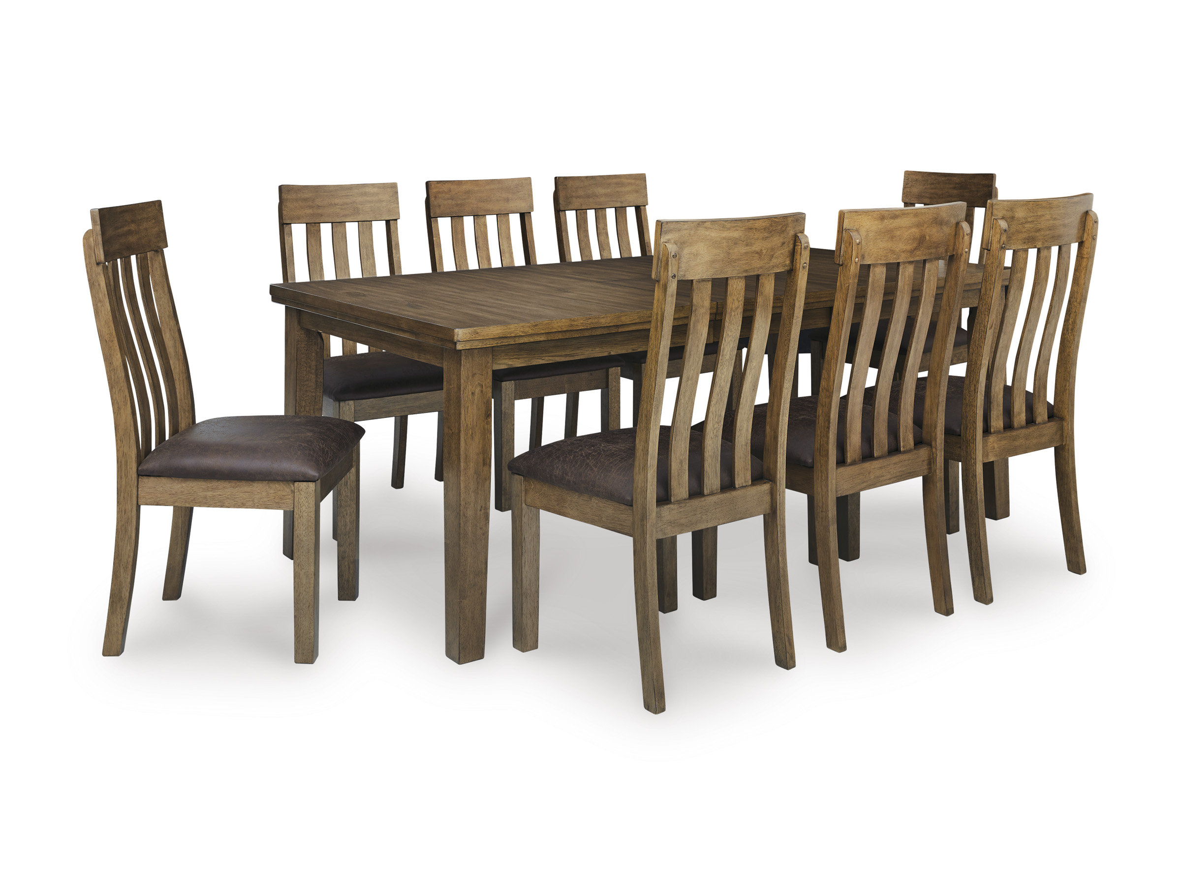 Urbinforte Butterfly Extendable Dining Set - Light Brown | Ashley