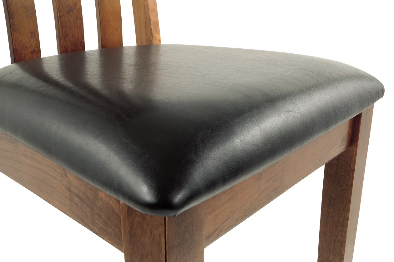 Ashley SM Ralene Rake Back Faux Leather/Wood Dining Chair