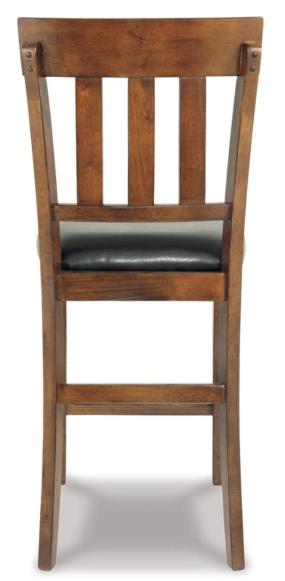 Ashley SM Ralene Rake Back Faux Leather/Wood Counter Height Chair