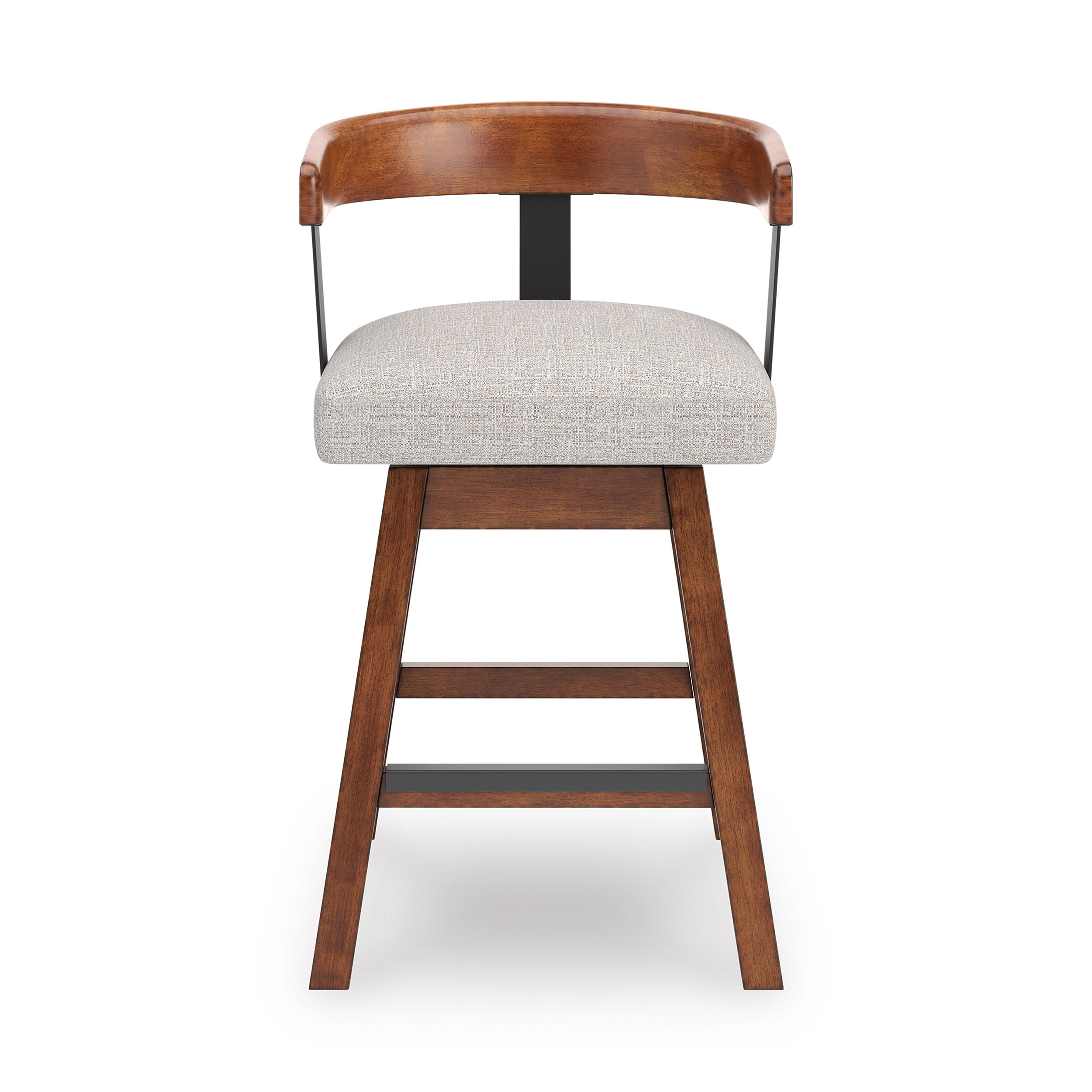 Ralene Swivel Barstool - Upholstered Bar Height Wood | Sohomod