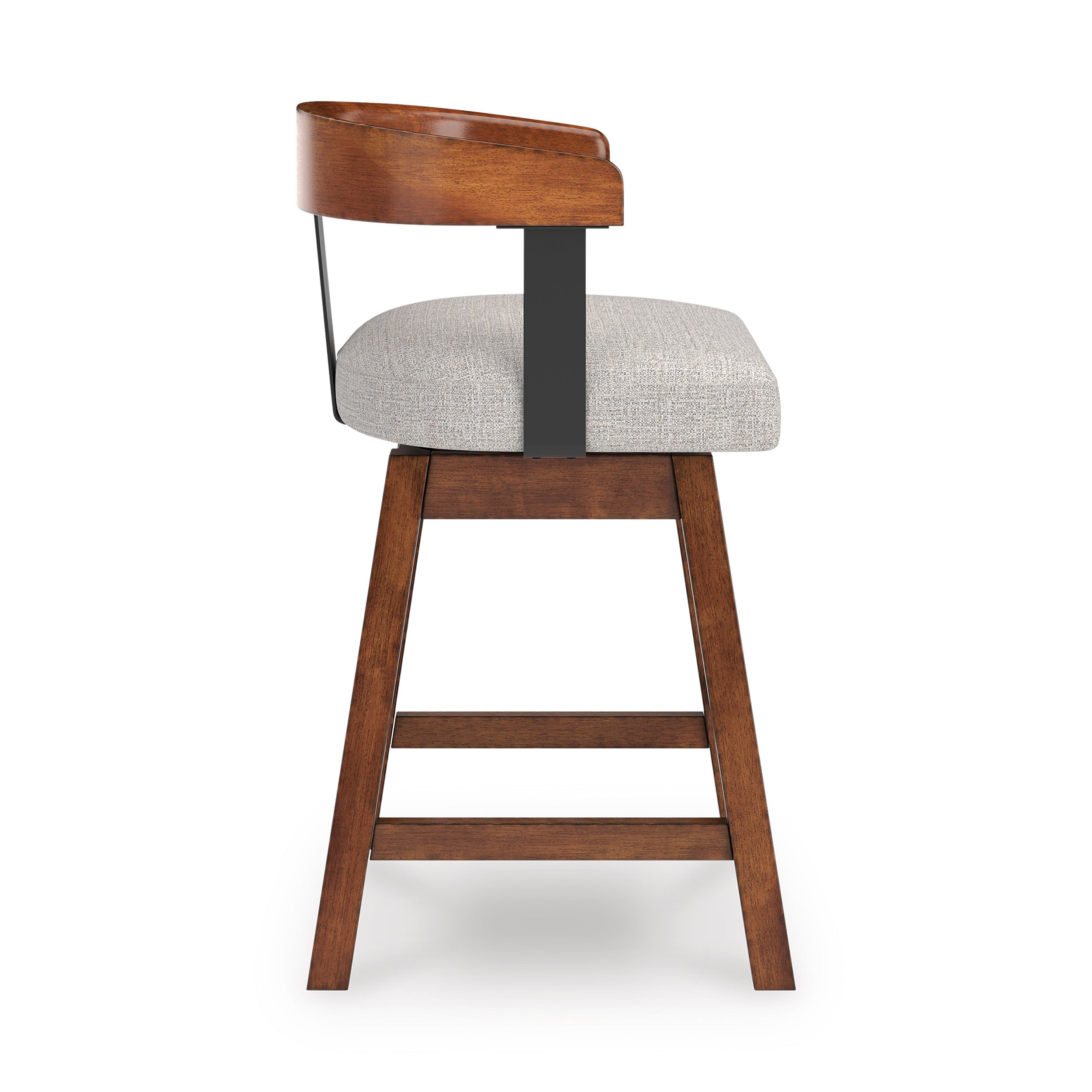 Ralene Swivel Barstool - Upholstered Bar Height Wood | Sohomod