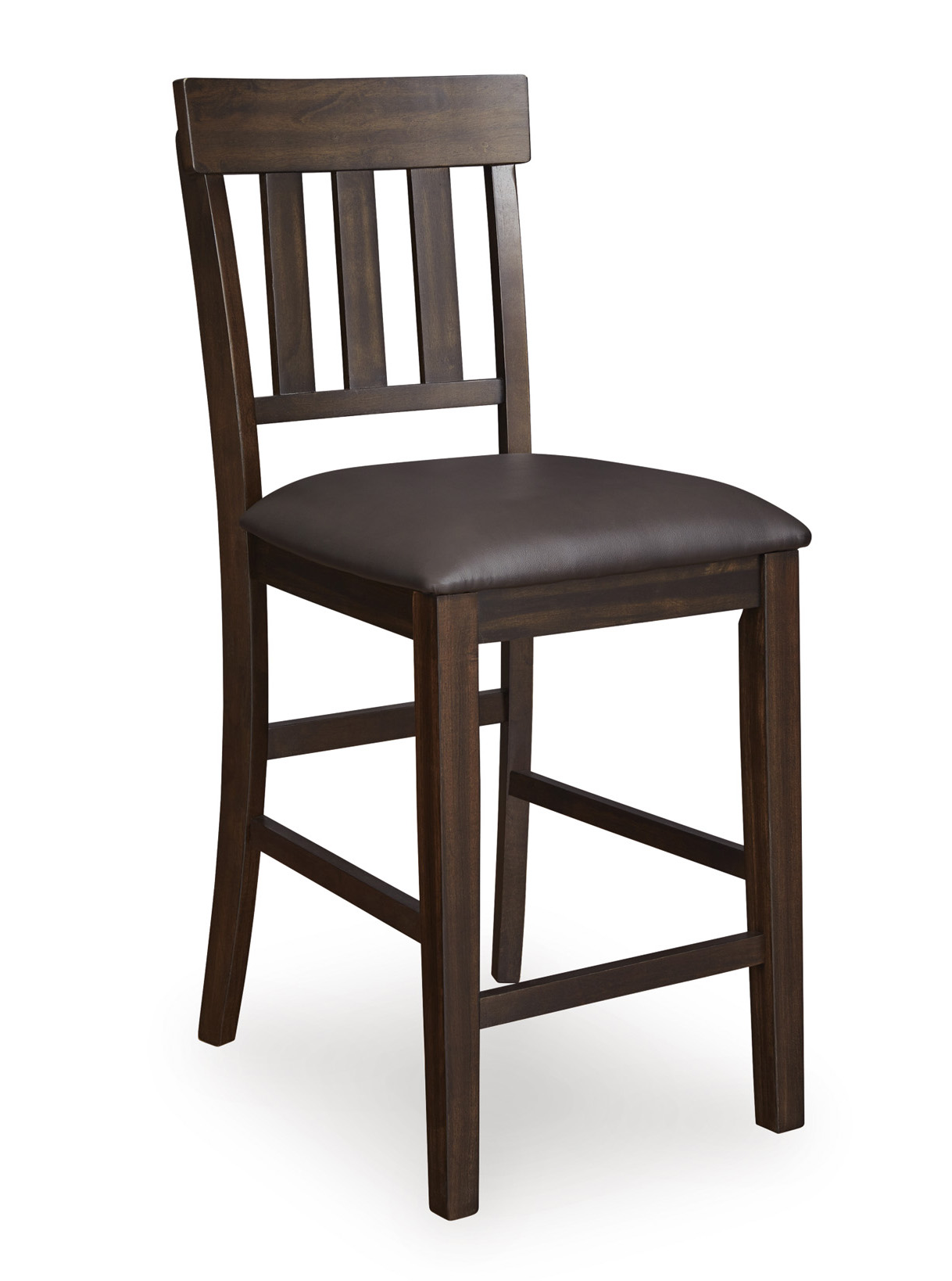 Haddigan Wood/Vinyl Upholstered Barstool
