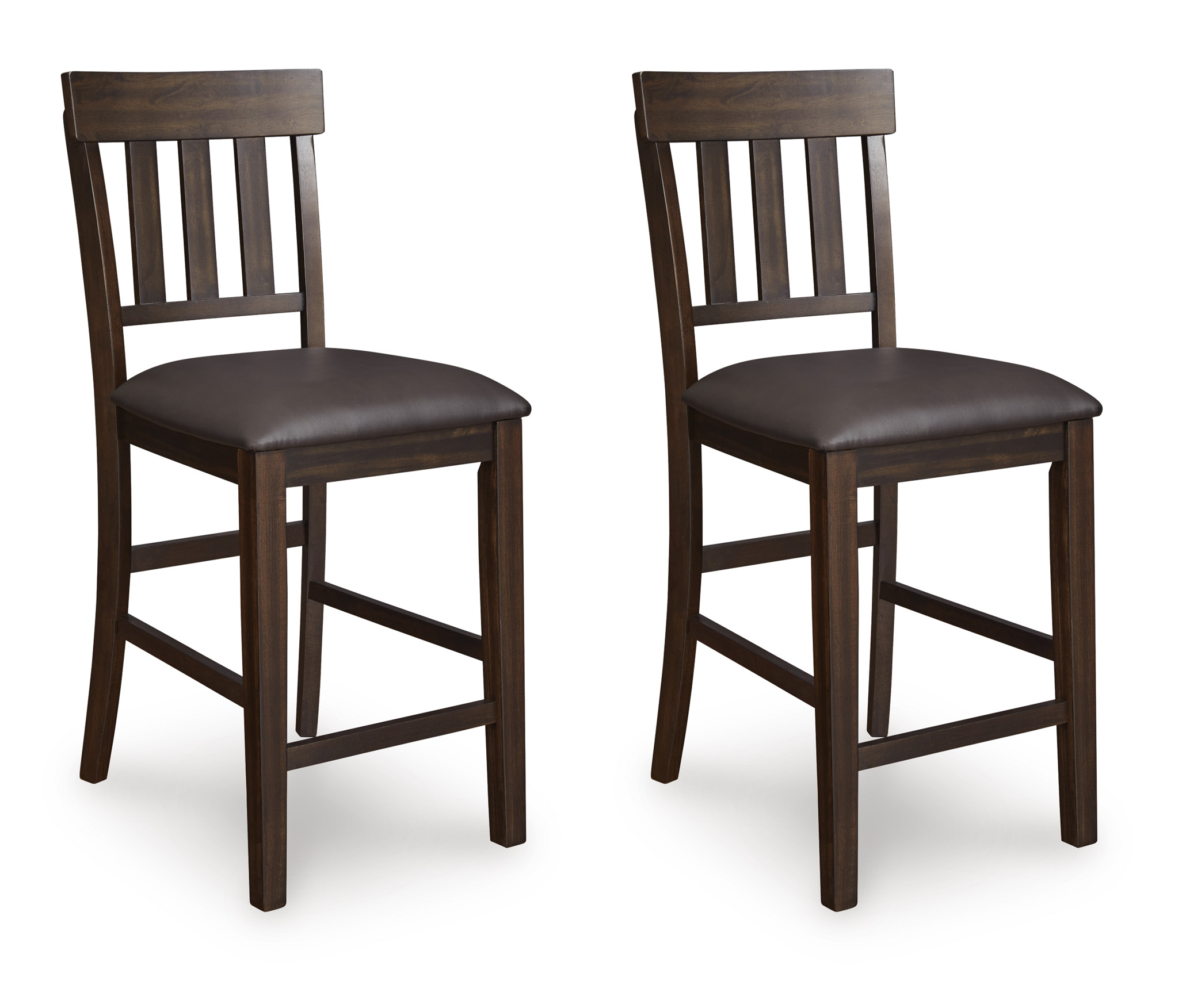 Haddigan Wood/Vinyl Upholstered Barstool