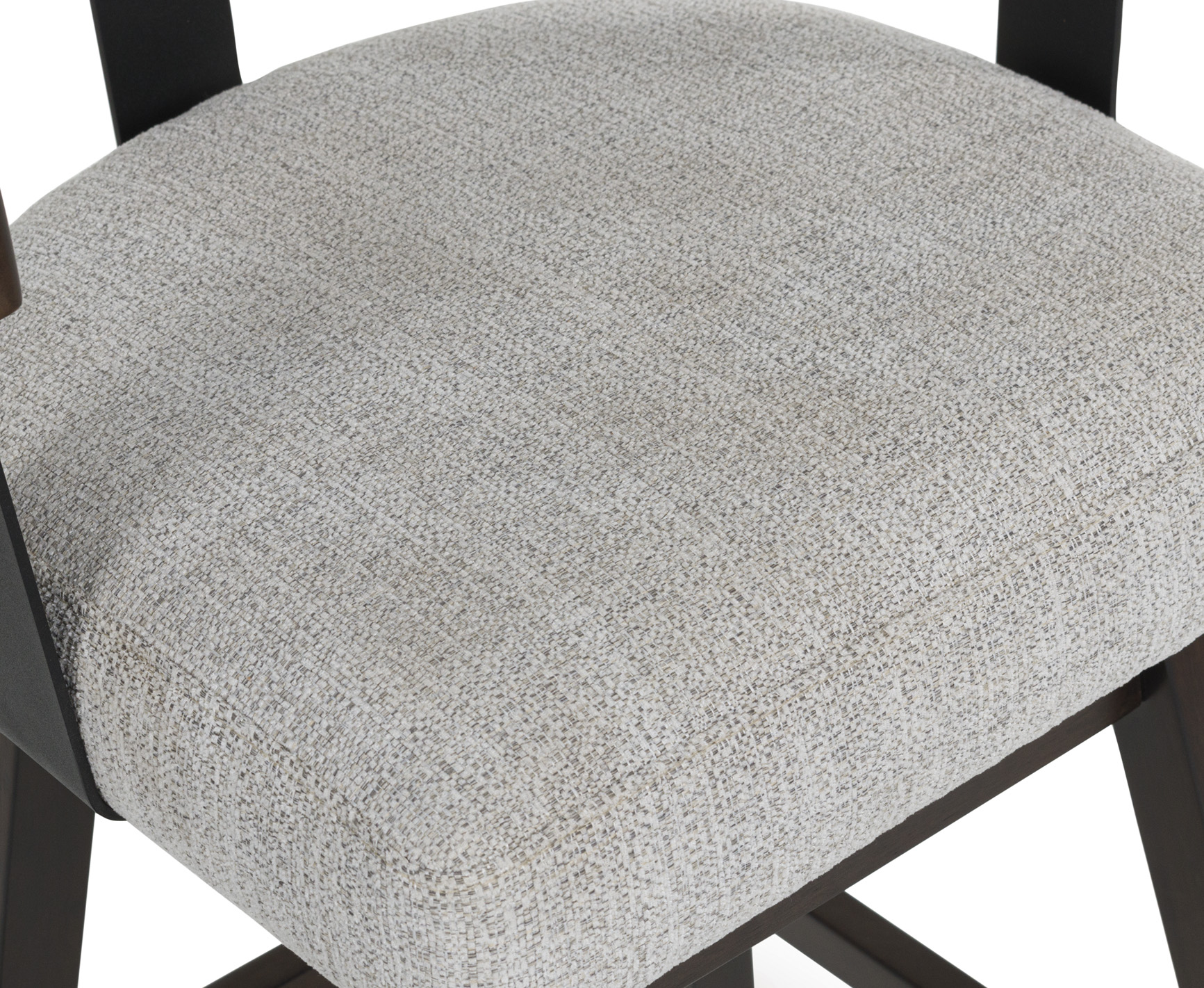 Haddigan Wood Swivel Barstool - Upholstered Bar Height | Sohomod