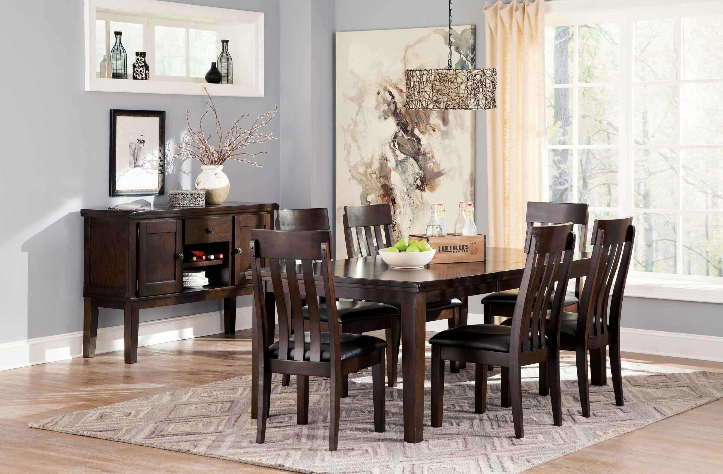 SM Haddigan 5-Piece Wood Extendable Dining Room Set