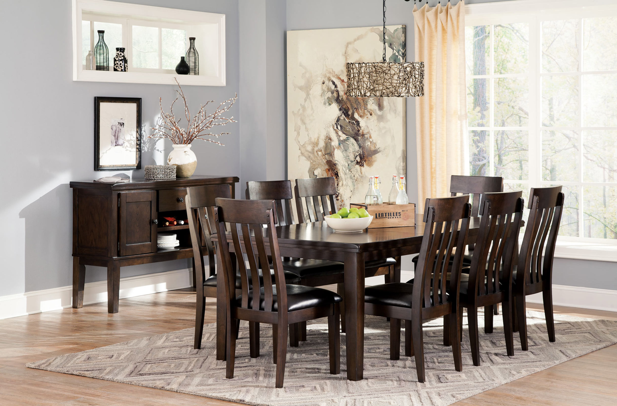 SM Haddigan 5-Piece Wood Extendable Dining Room Set