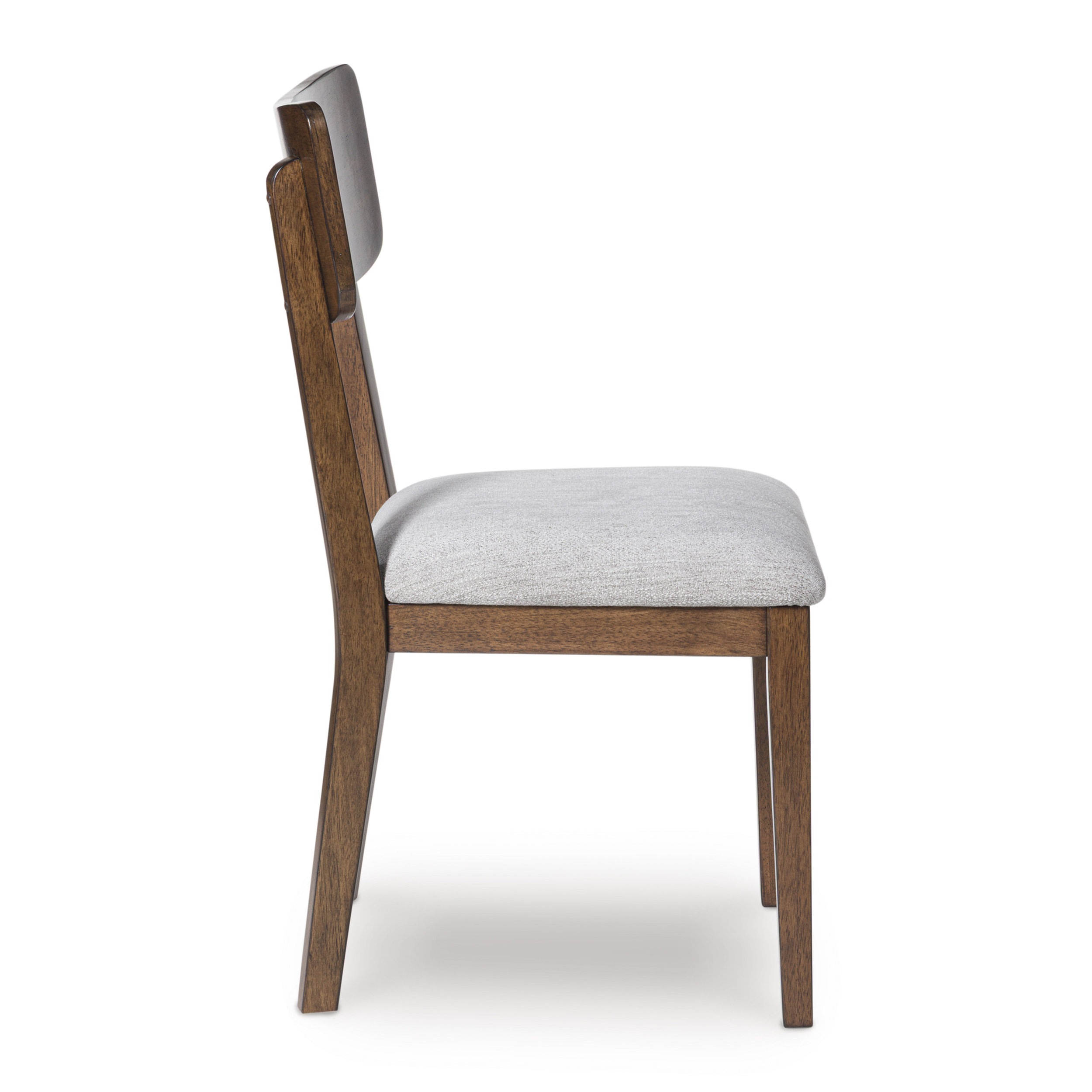 Tameride Upholstered Dining Side Chair | Warm Brown Finish