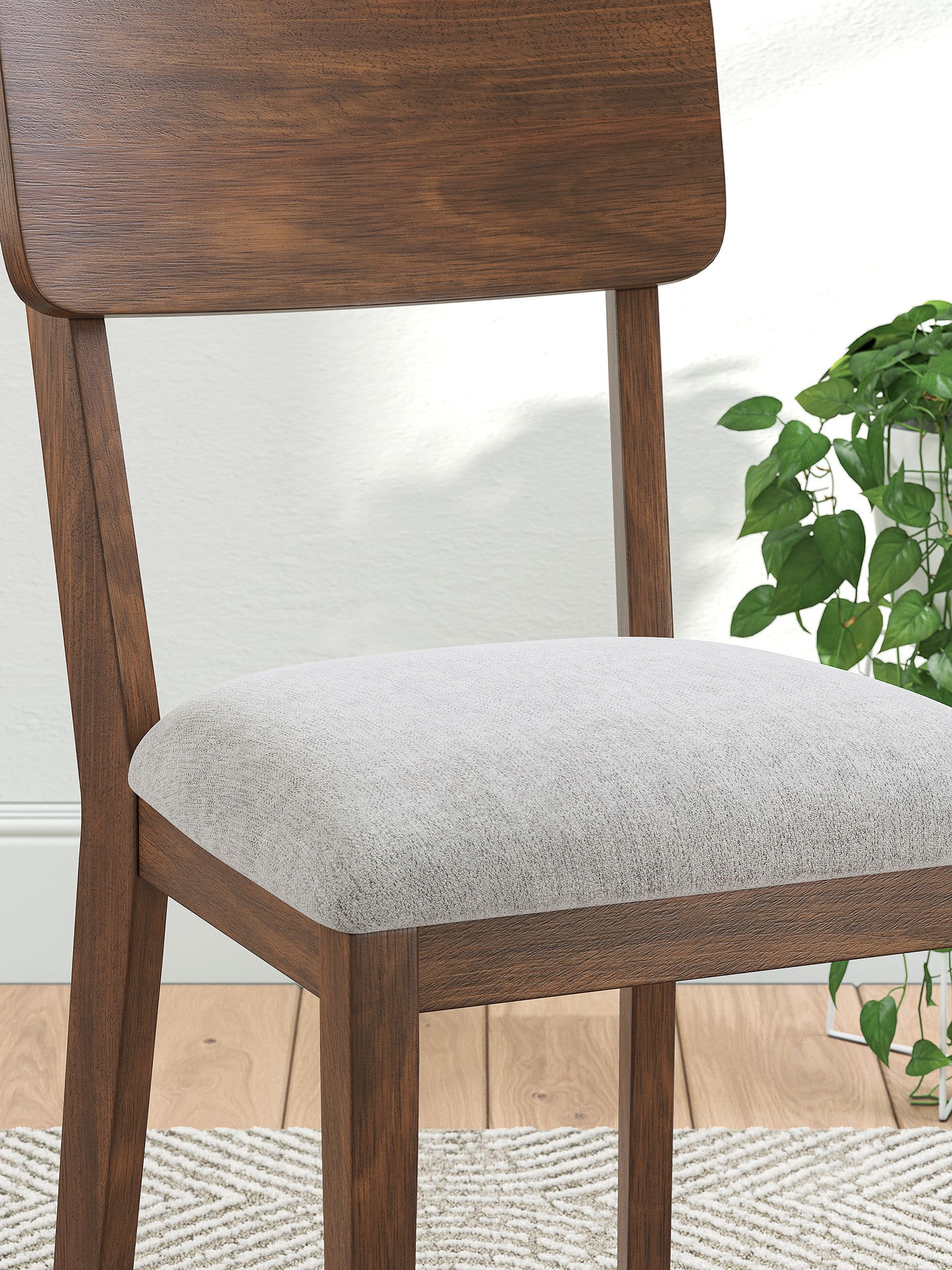 Tameride 5-Piece Wood Dining Set | Mid-Century Brown | SohoMod