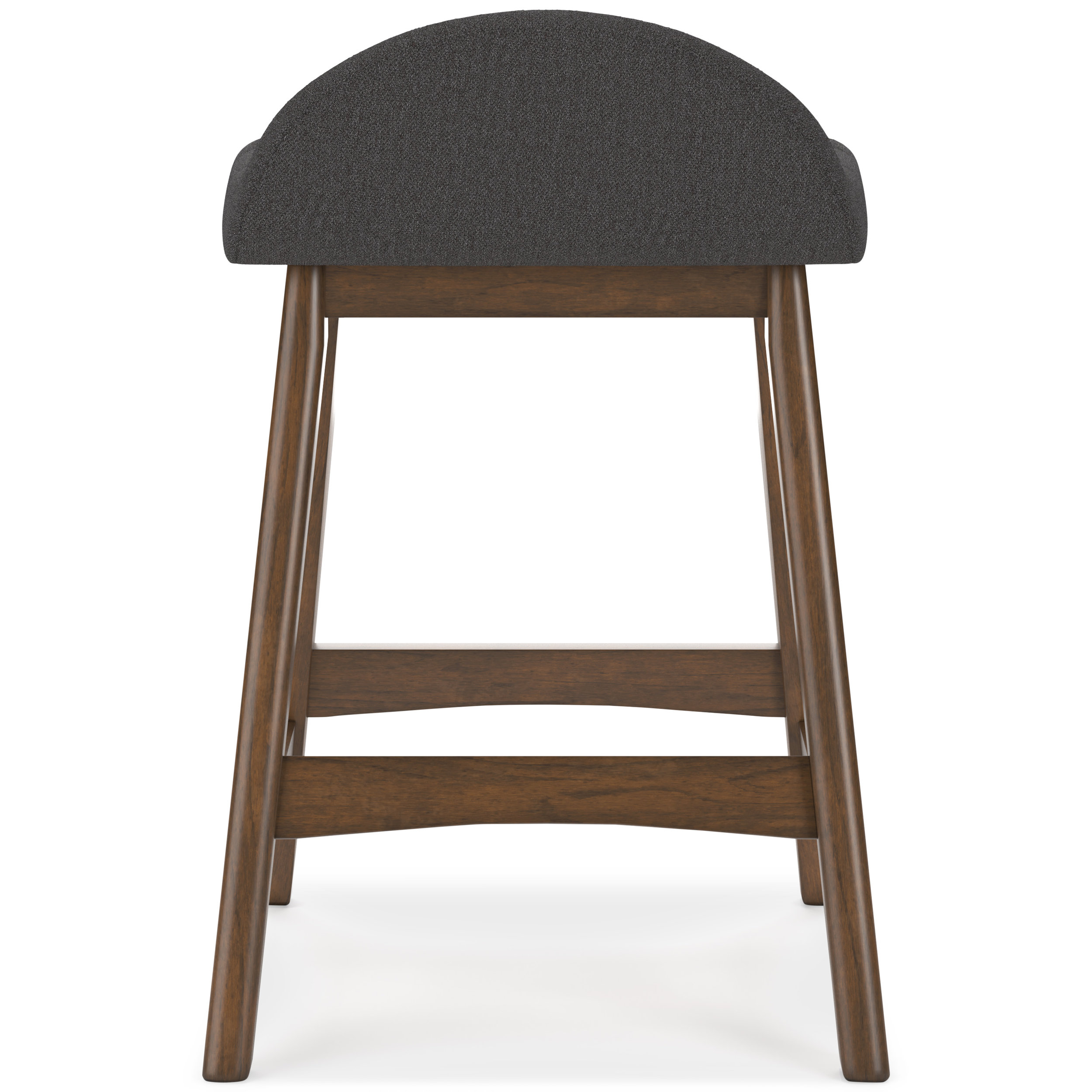 Lyncott Wood Barstool - Upholstered High Back Stool | Sohomod