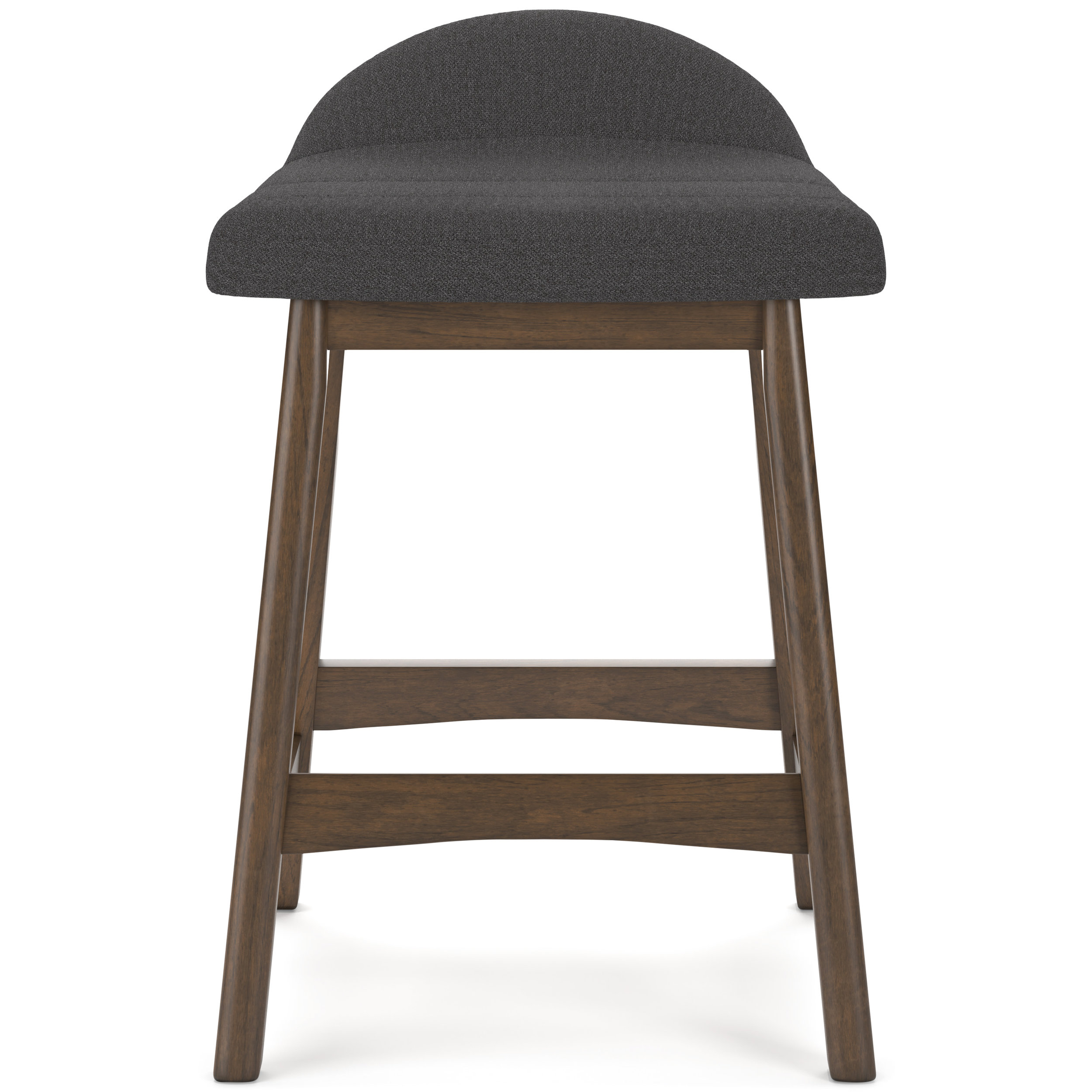 Lyncott Wood Barstool - Upholstered High Back Stool | Sohomod
