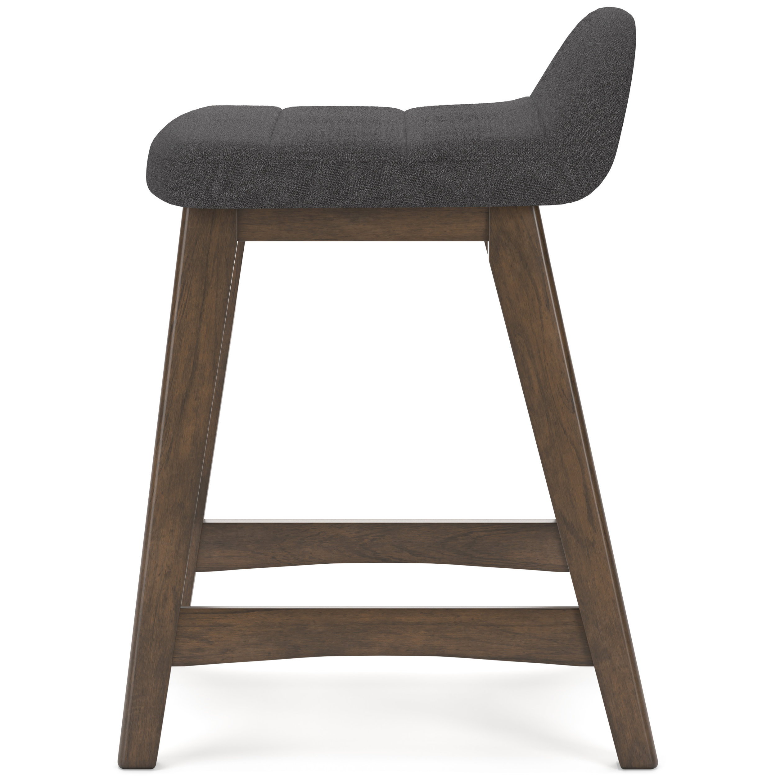 Lyncott Wood Barstool - Upholstered High Back Stool | Sohomod