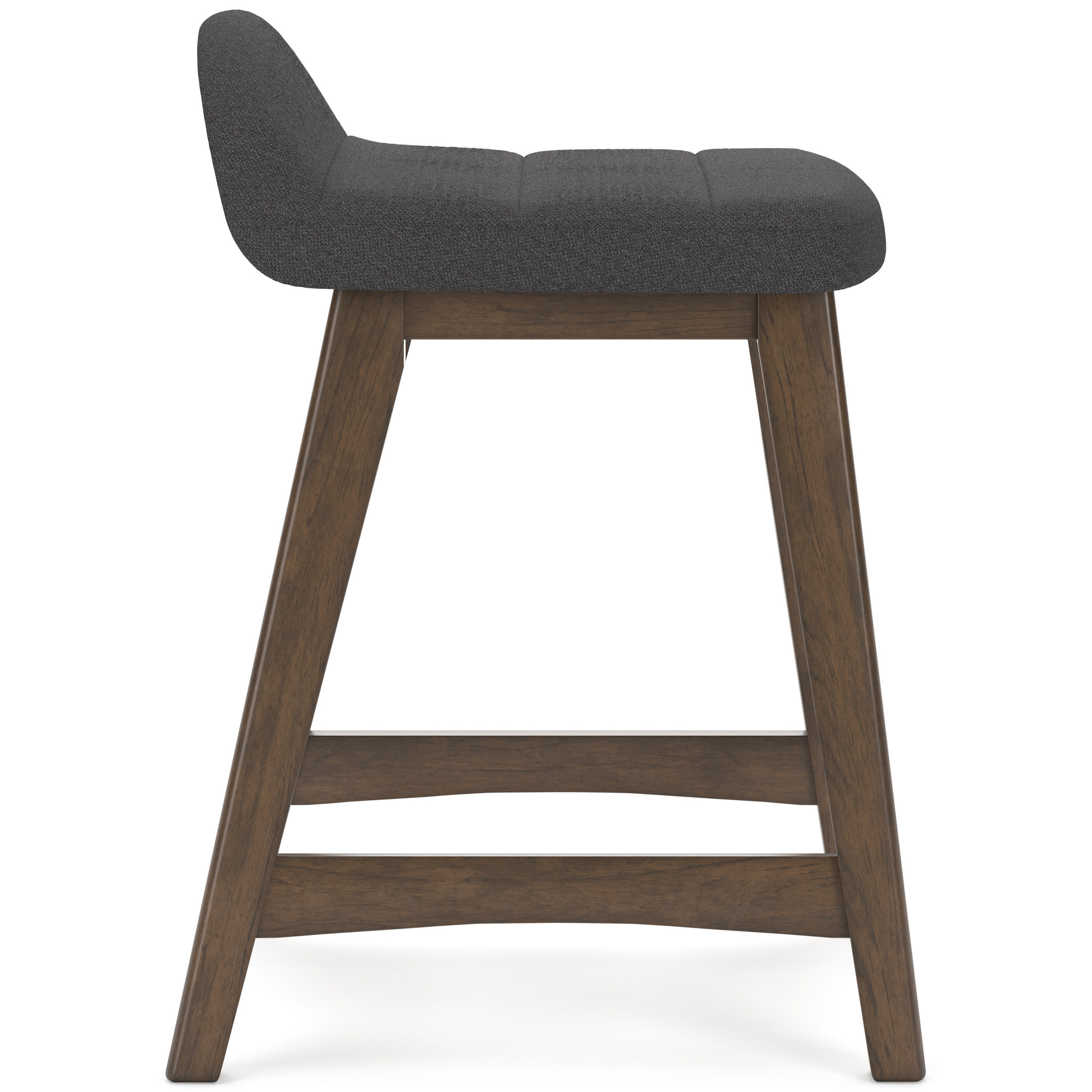 Lyncott Wood Barstool - Upholstered High Back Stool | Sohomod