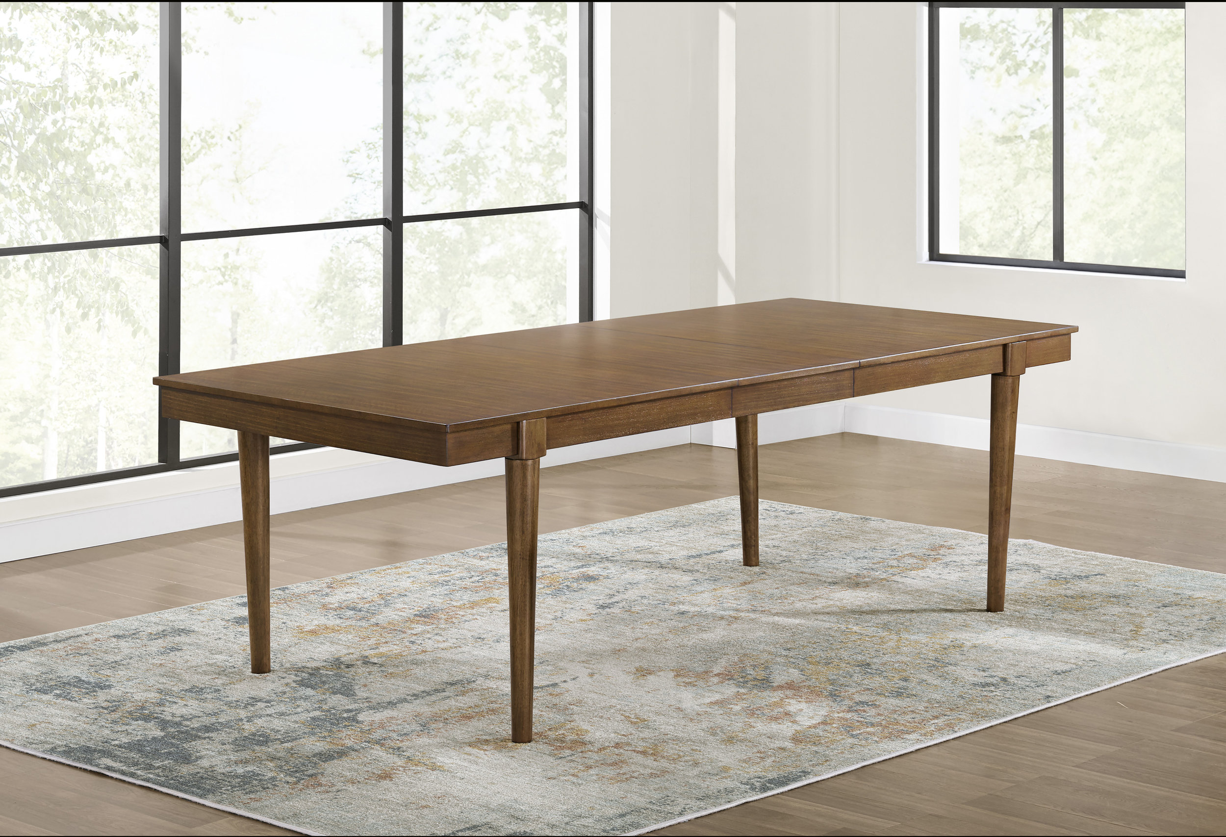 Lyncott Extendable Dining Set - Brown Trestle Base | Ashley