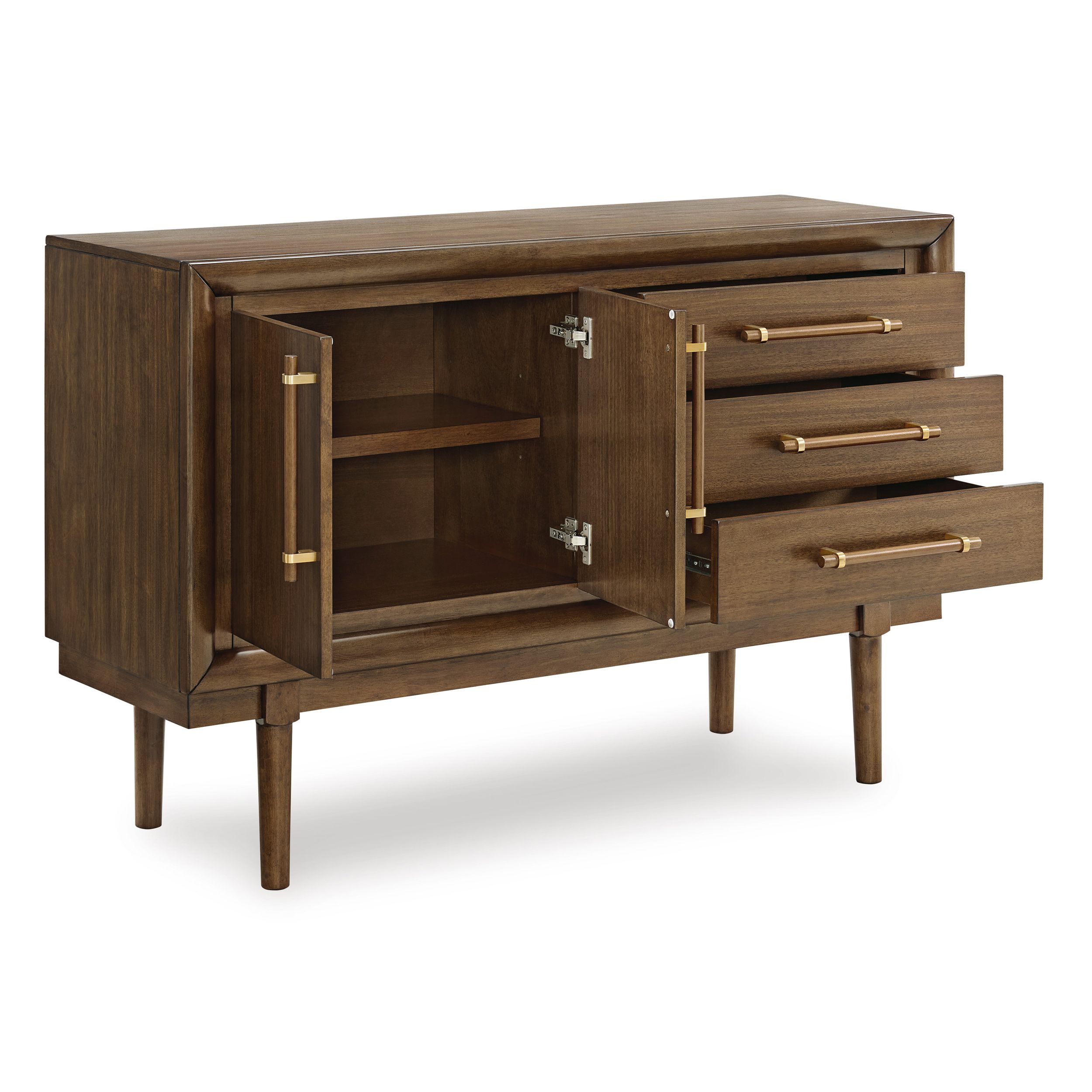 Lyncott Butterfly Extendable Dining Set - Brown | Ashley